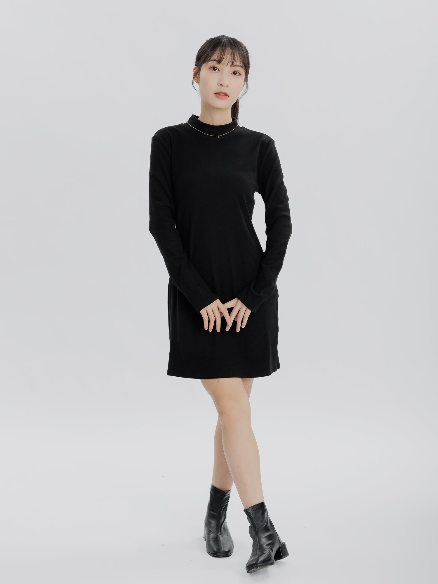 Reverie Long Sleeve Turtleneck Dress