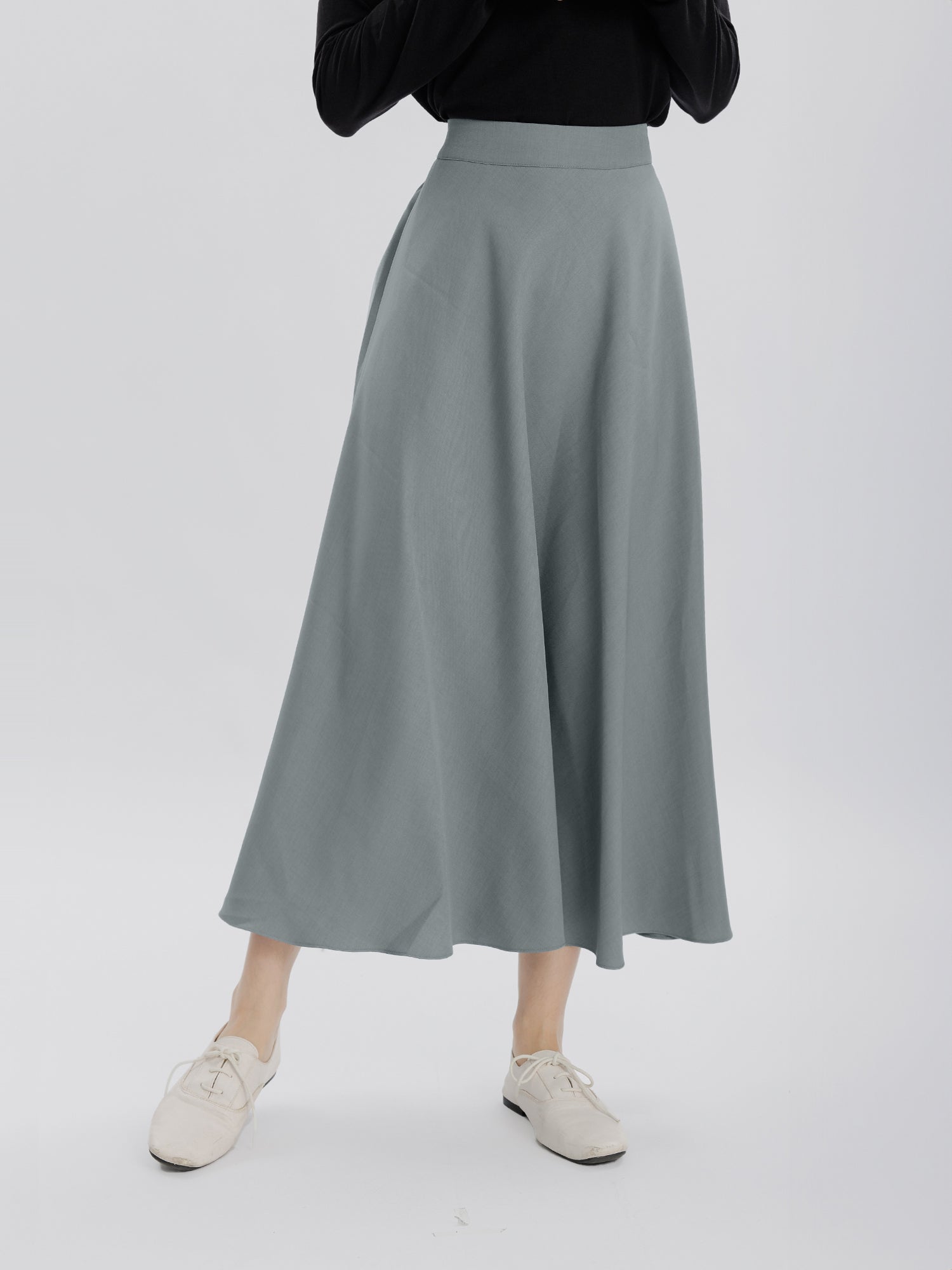 Luma Flared Mid-length Skirt