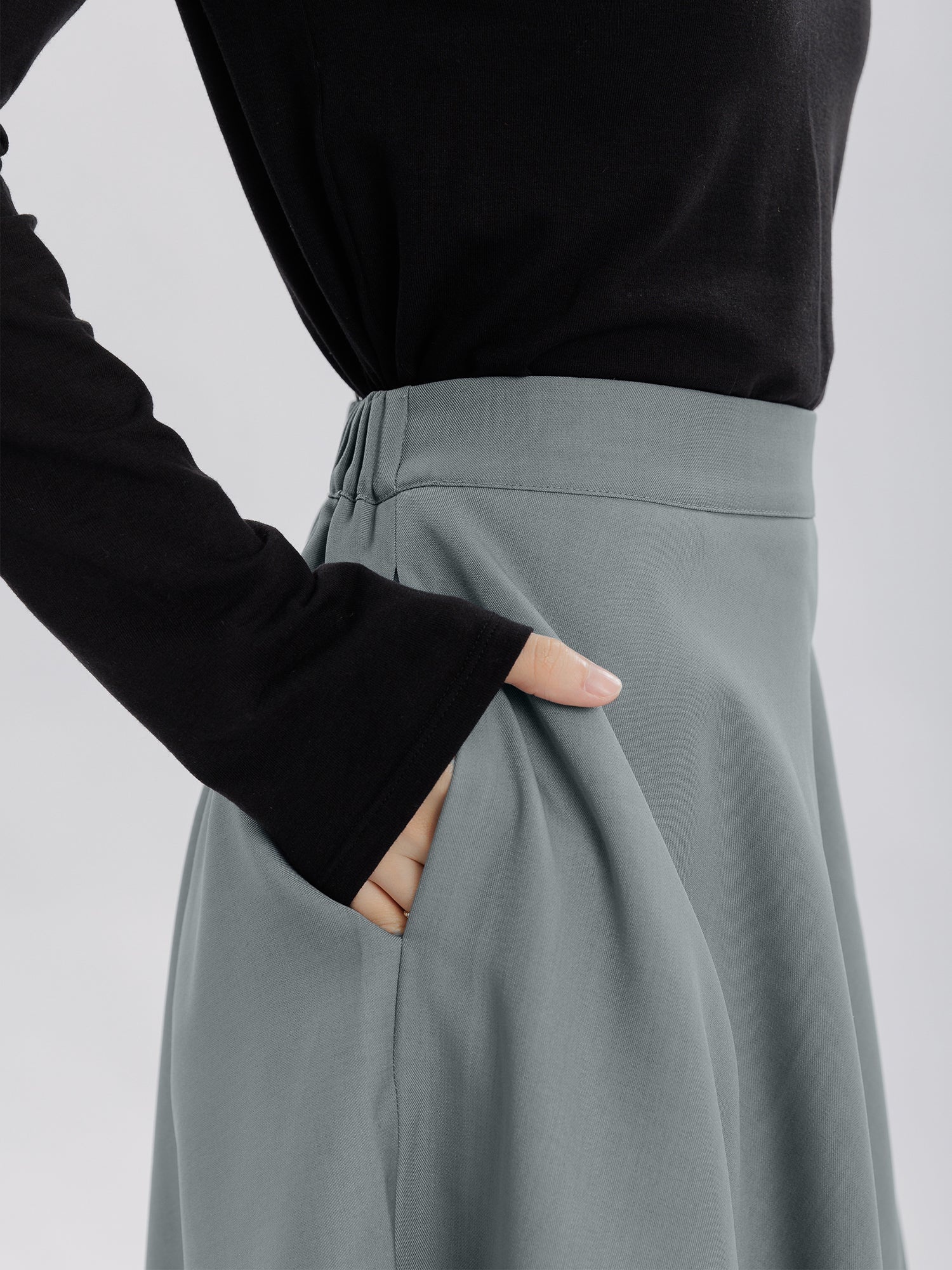 Luma Flared Mid-length Skirt