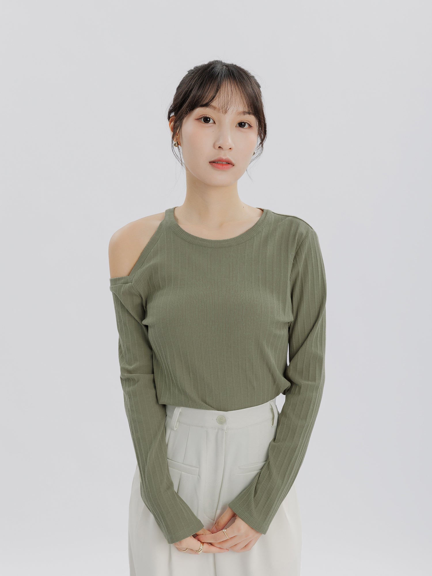 Echo Cold Shoulder Knit Top