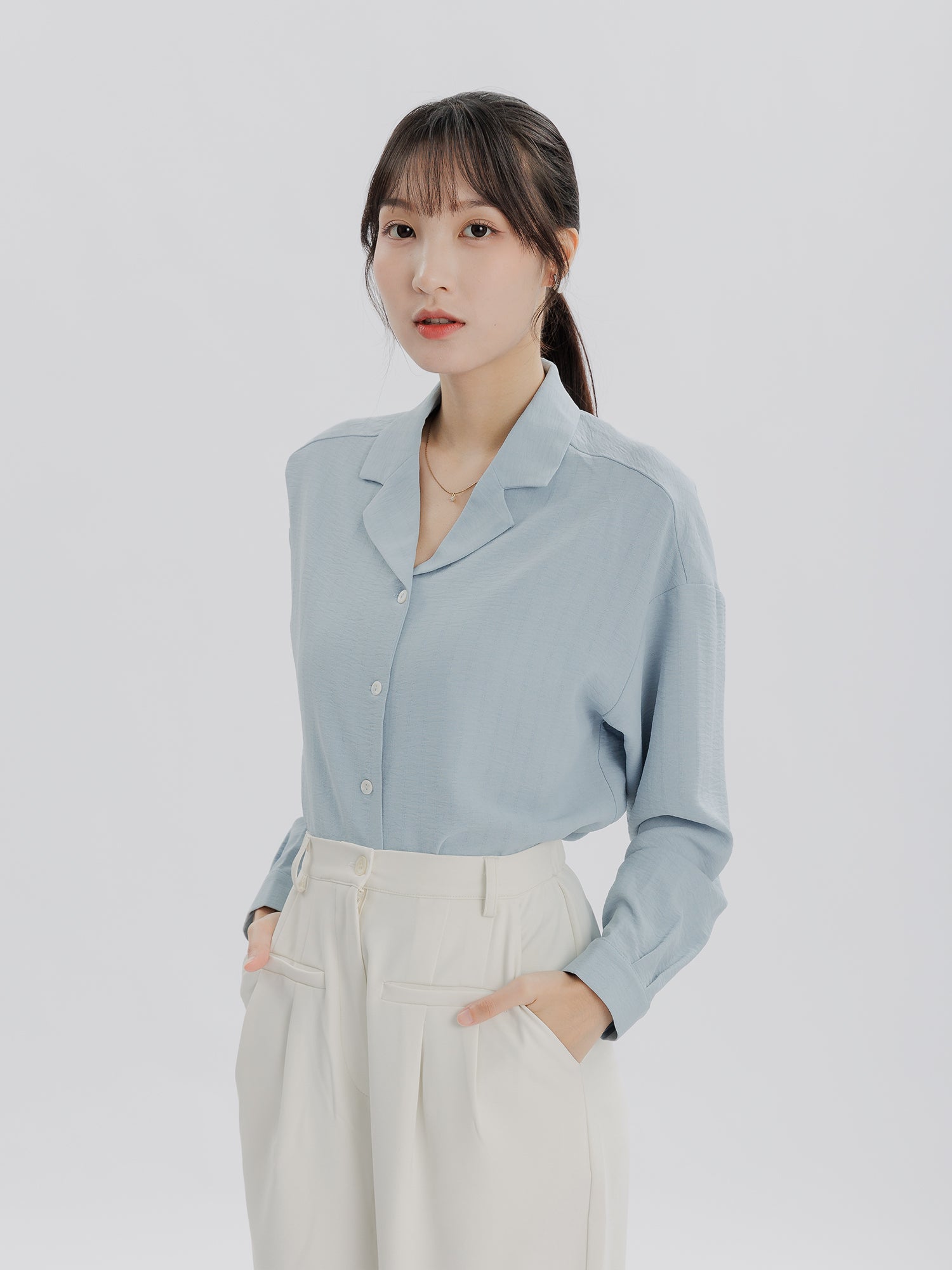 Dreamy Open Collar Shirt