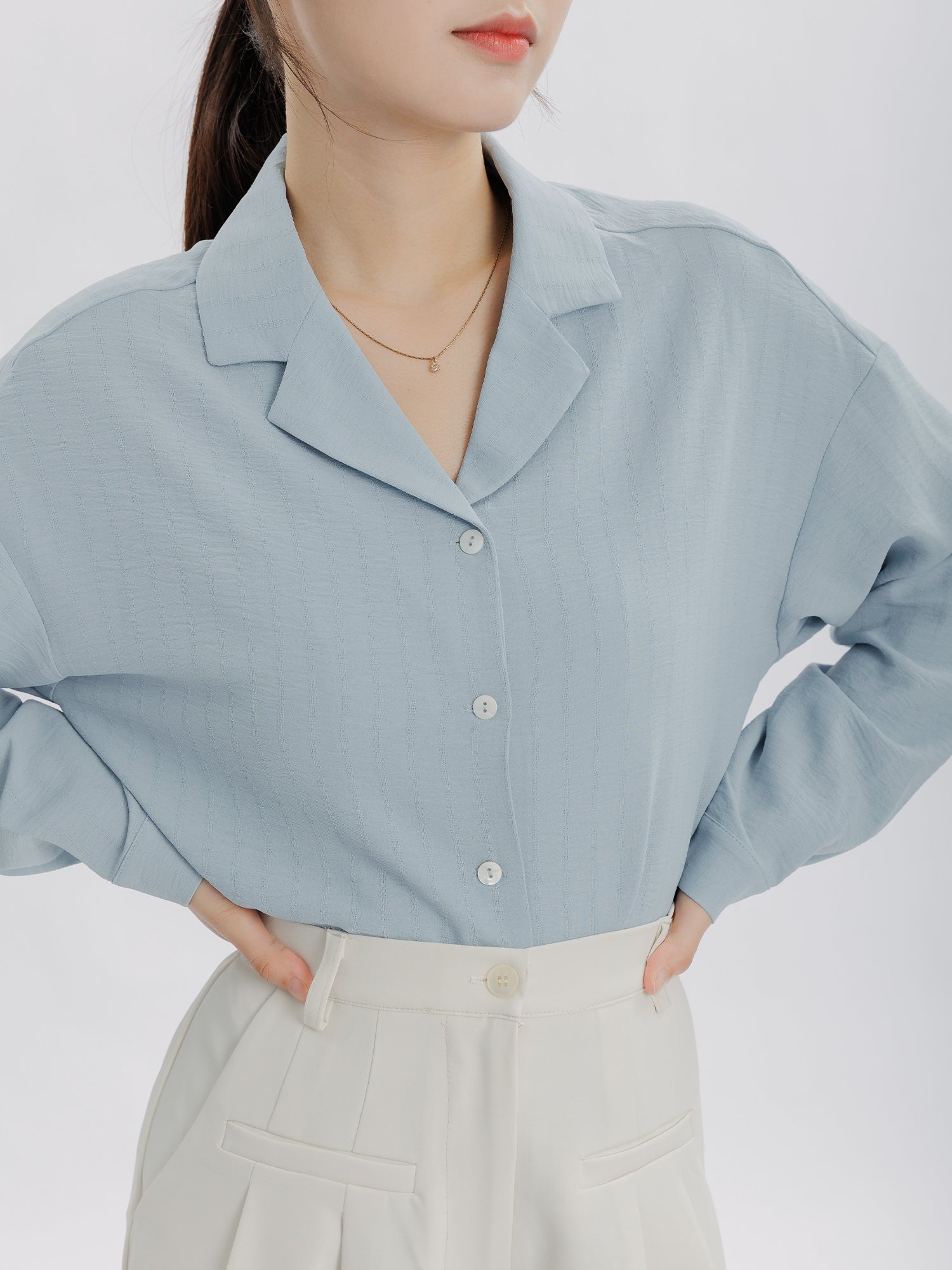 Dreamy Open Collar Shirt