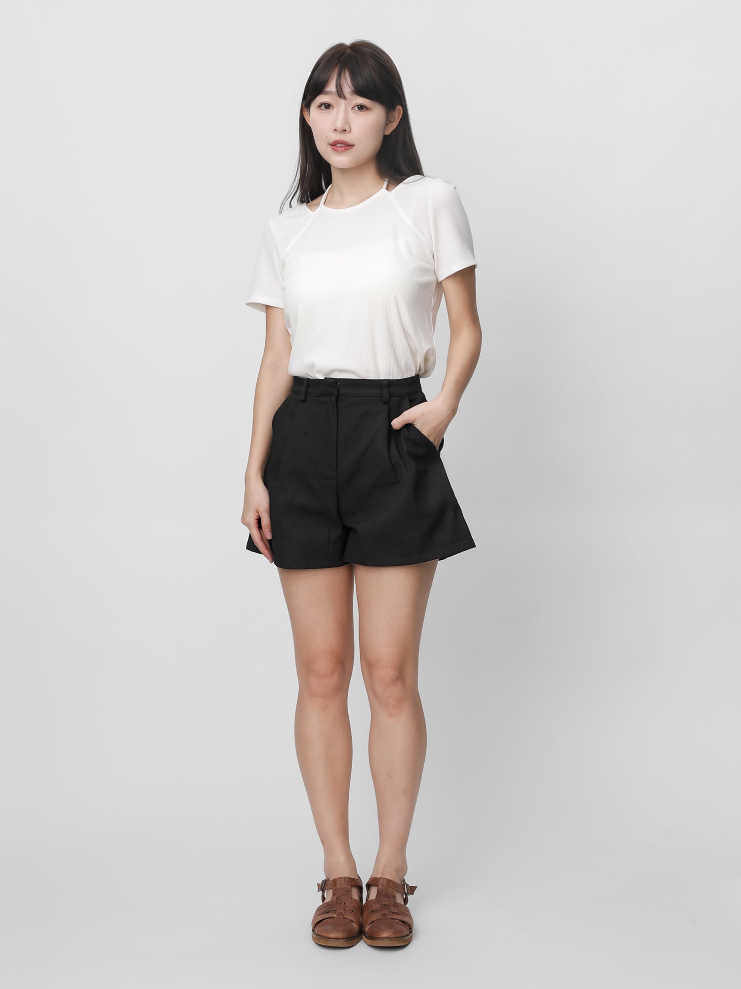 Maryland A-line Pleated Shorts