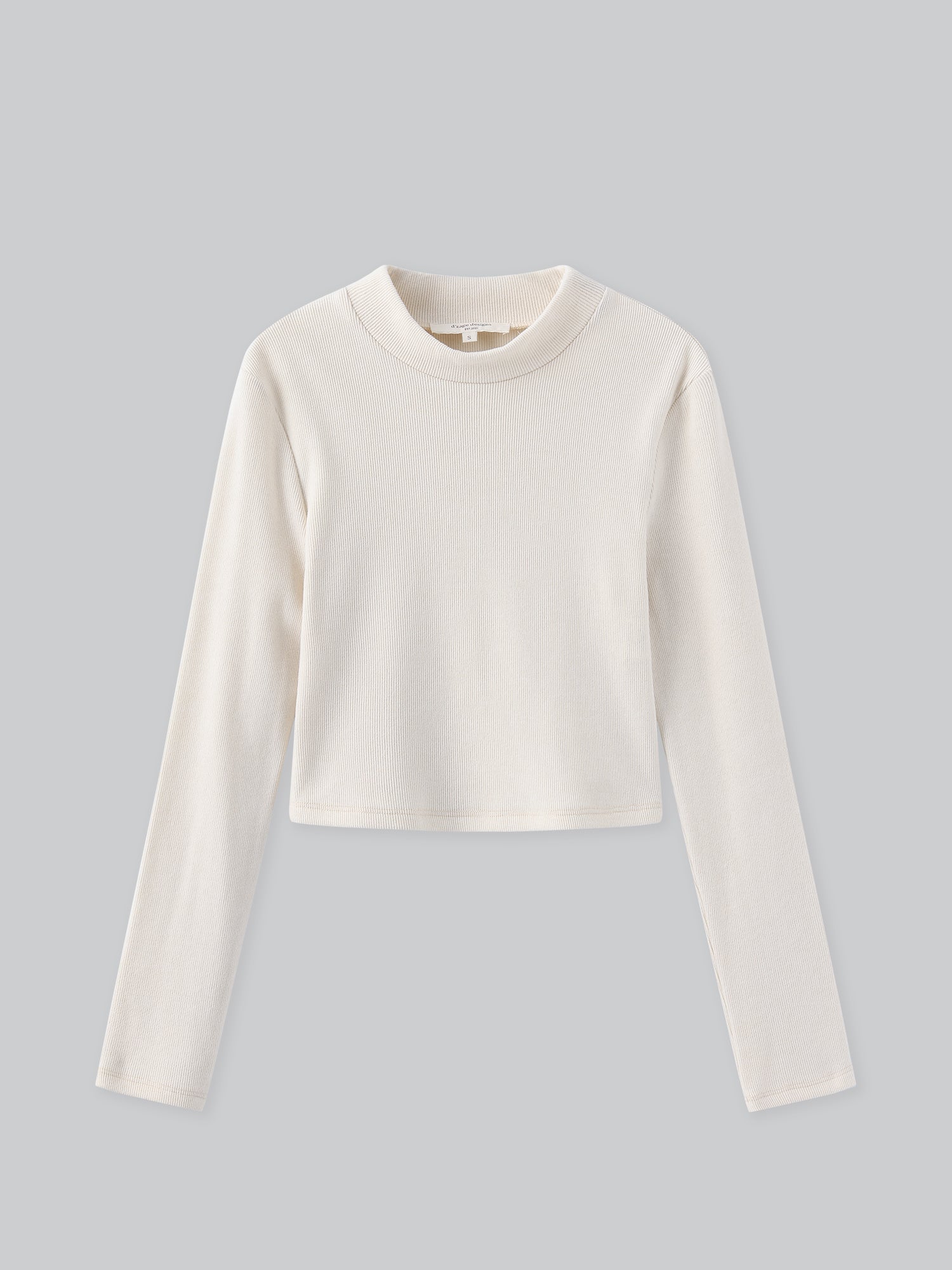 90% Cashmere / Iona Funnel Neck Ribbed Top