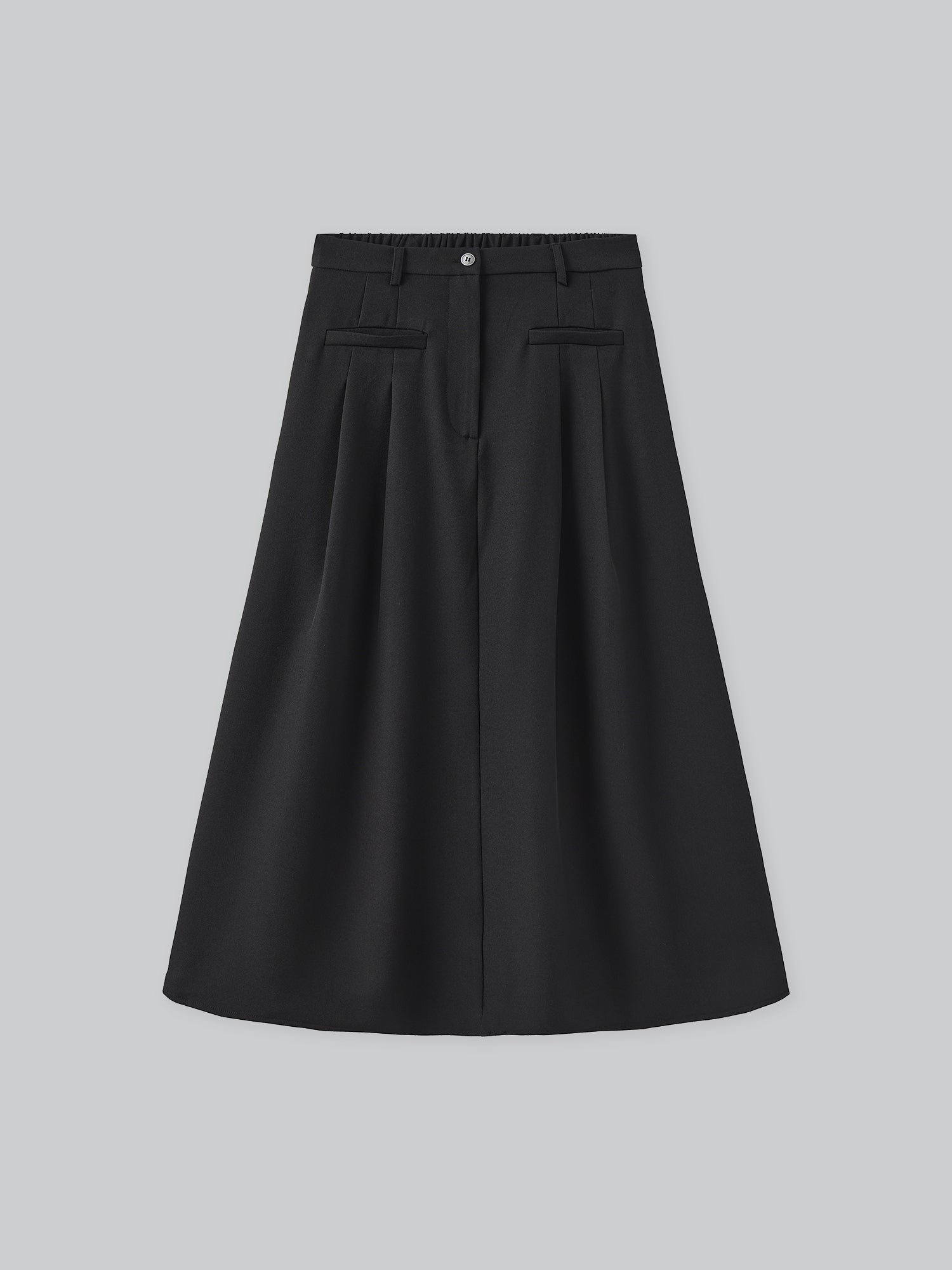 Elasticated Waist / Odesa Pleated Midi Skirt