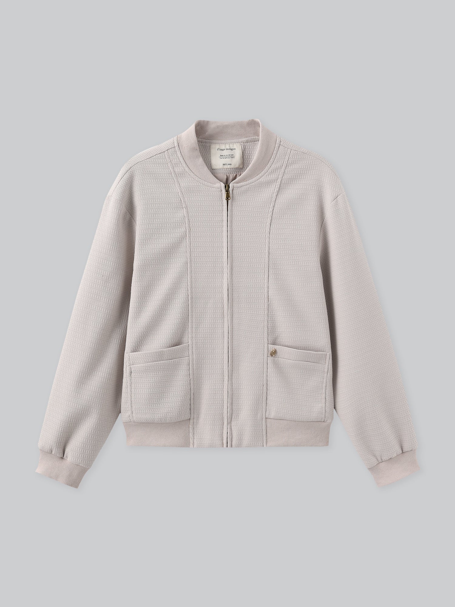 Fawn Zipped Blouson Jacket