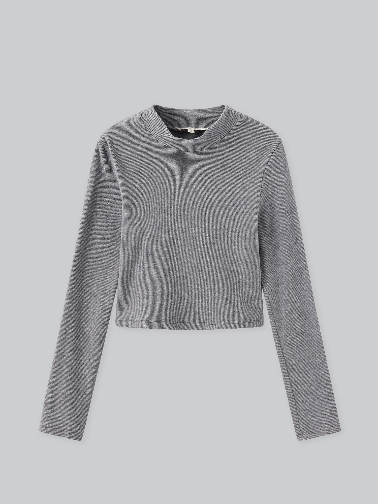 90% Cashmere / Iona Funnel Neck Ribbed Top