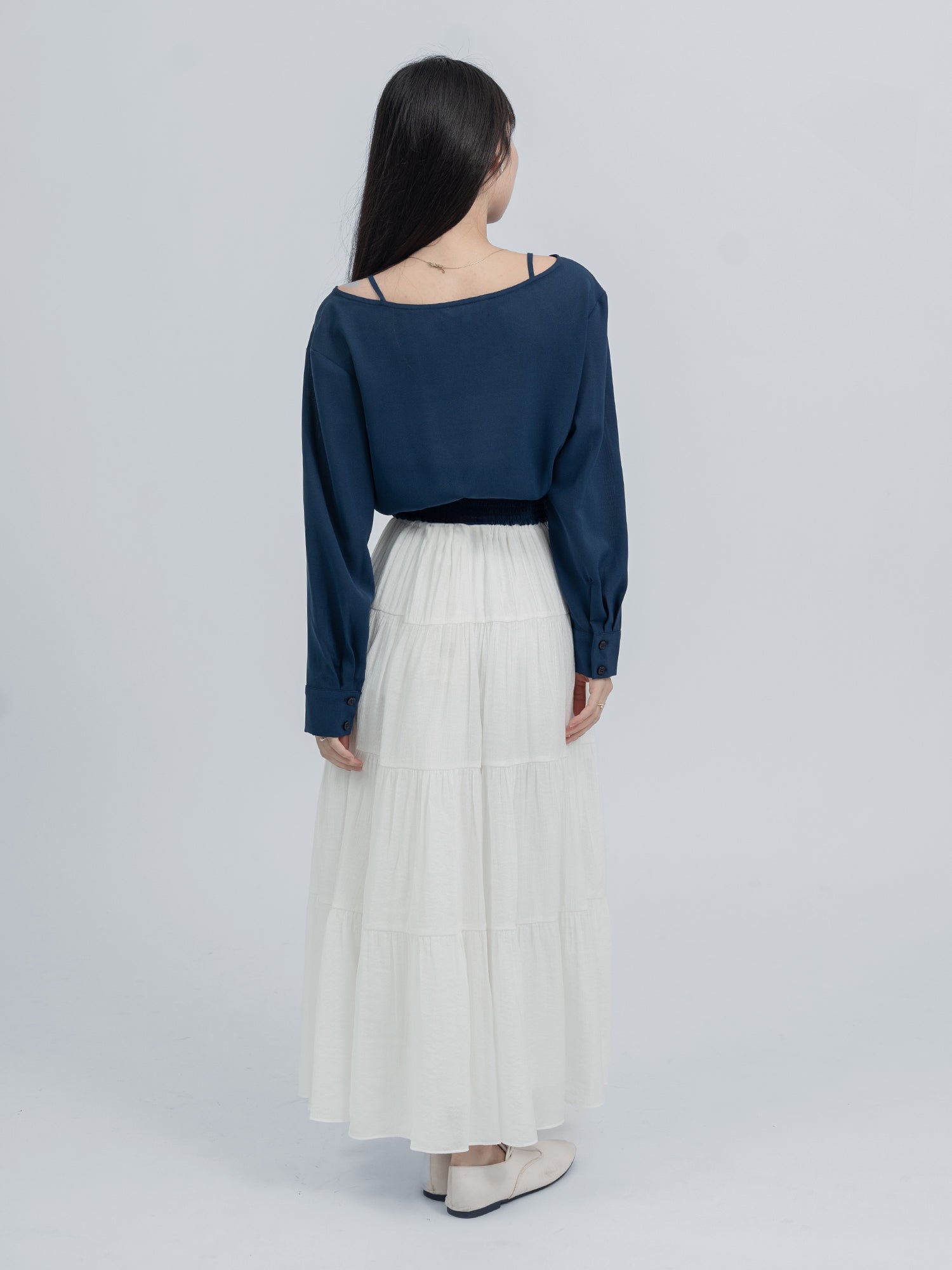 Madison Layered Shirring Top