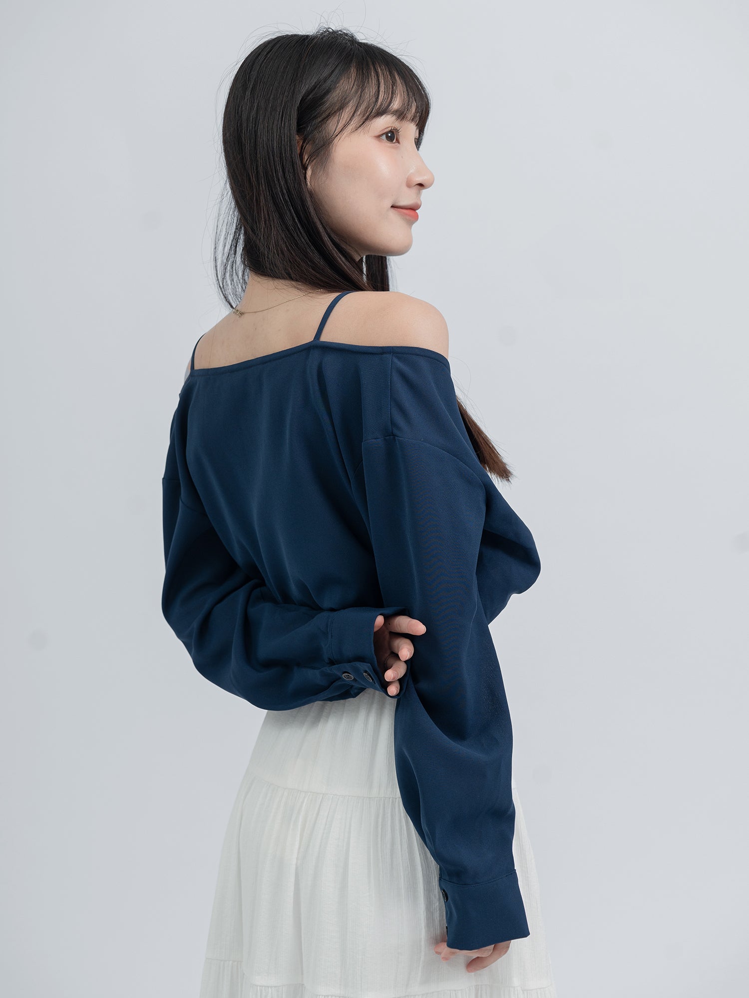 Madison Layered Shirring Top