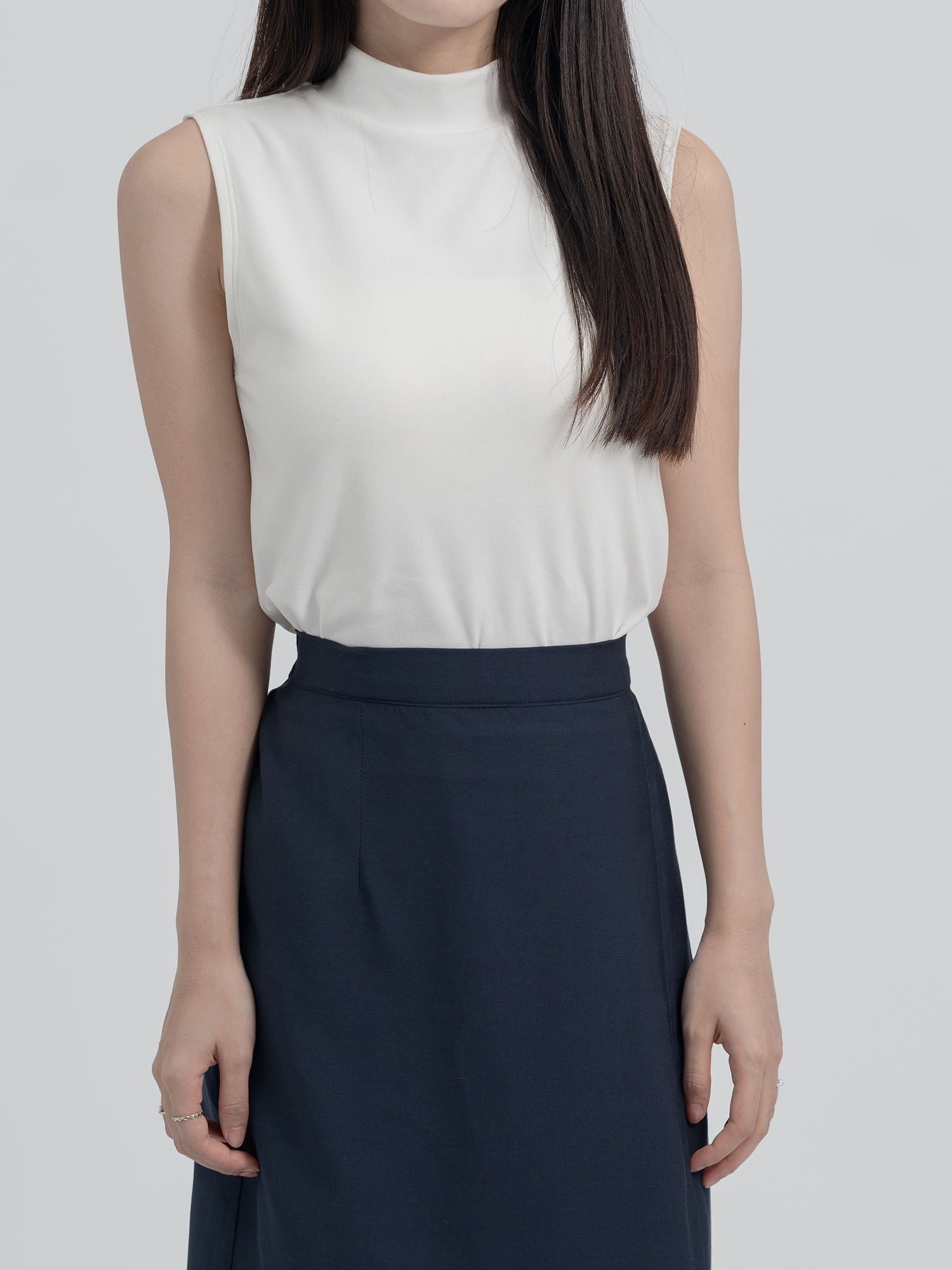 Arabella Turtleneck Sleeveless Top