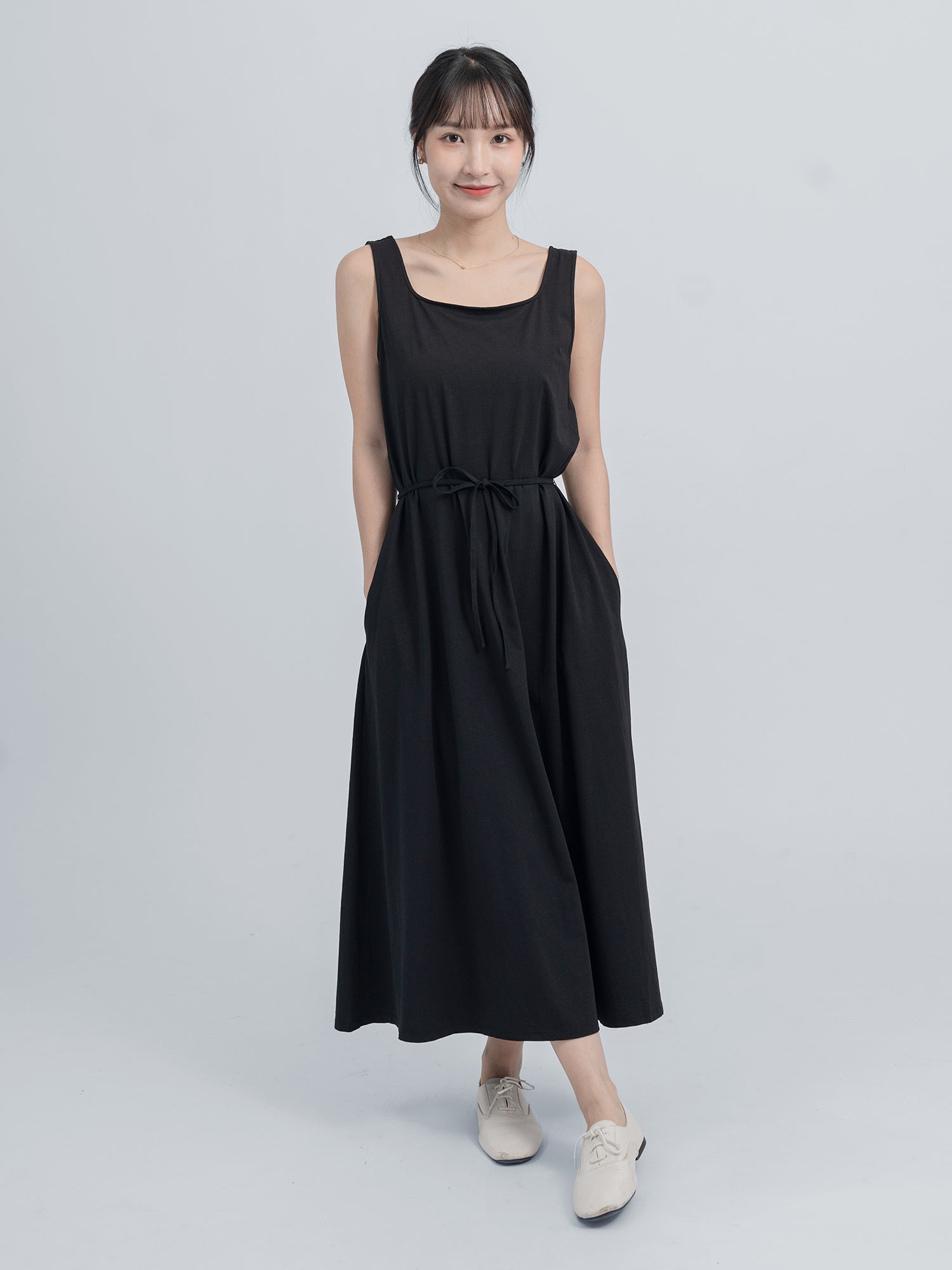 Isadora Sleeveless A-line Maxi Dress