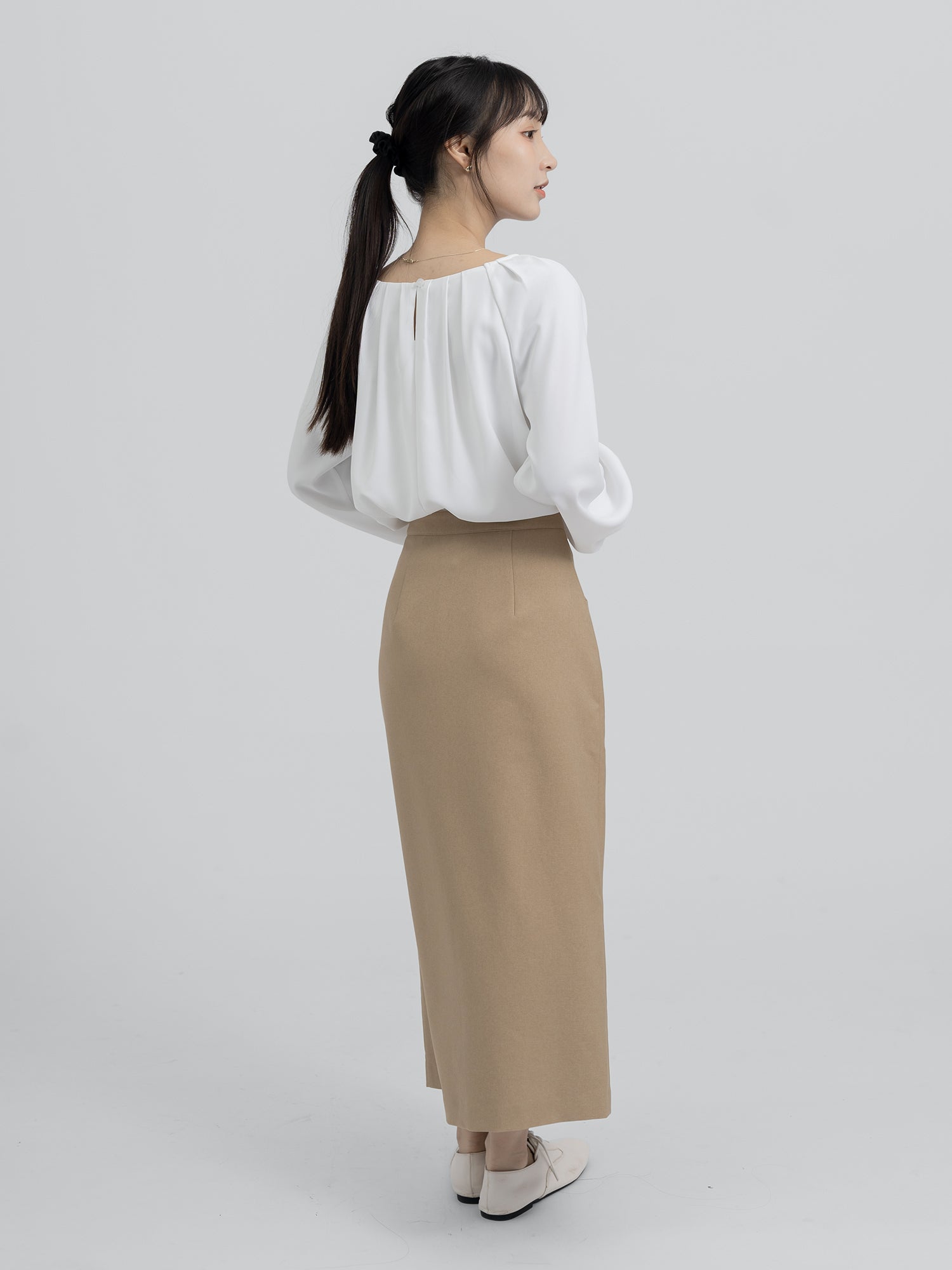 Orla Straight-cut Front Slit Skirt