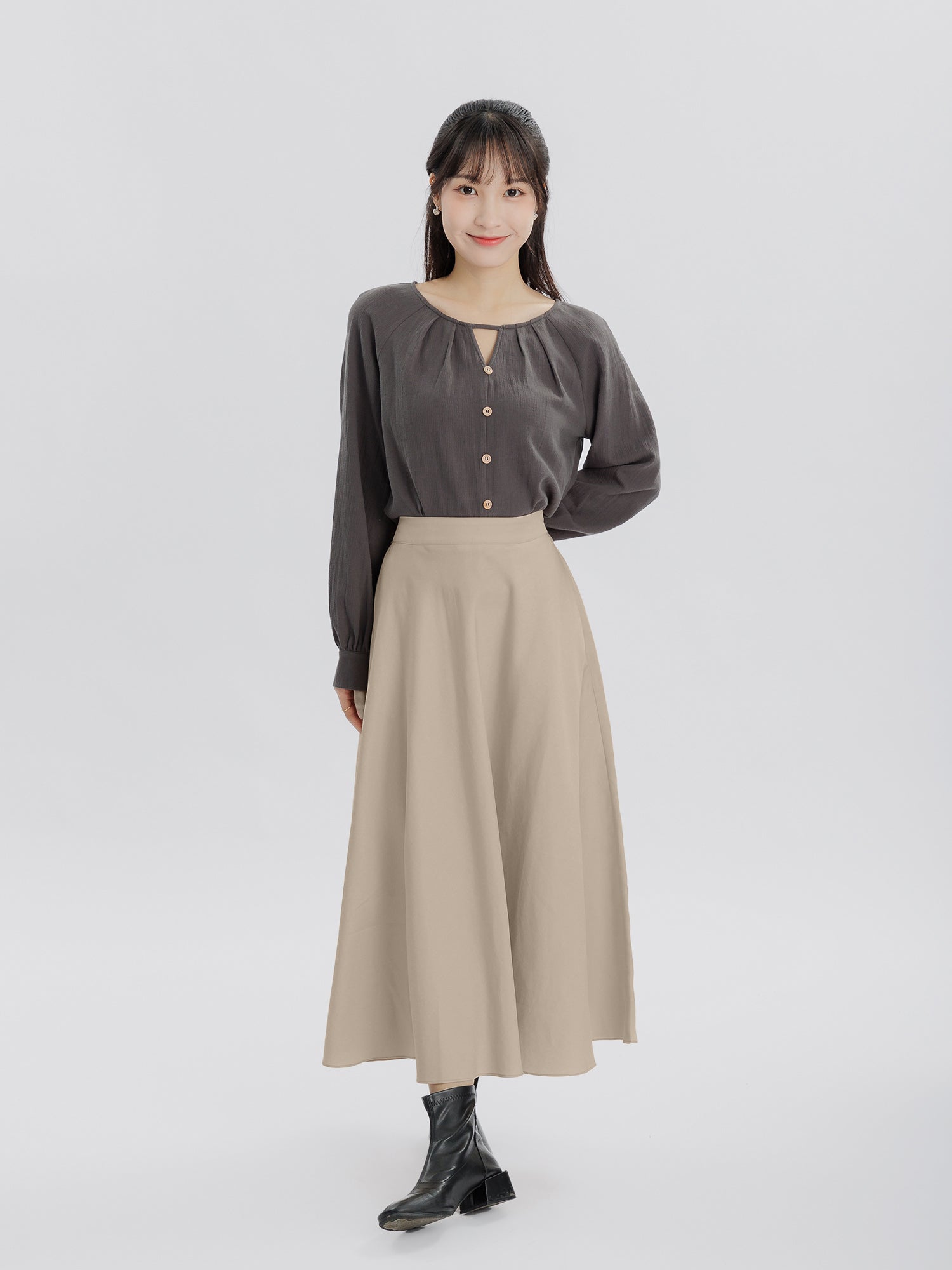 Bambi Flared Mid-length Skirt