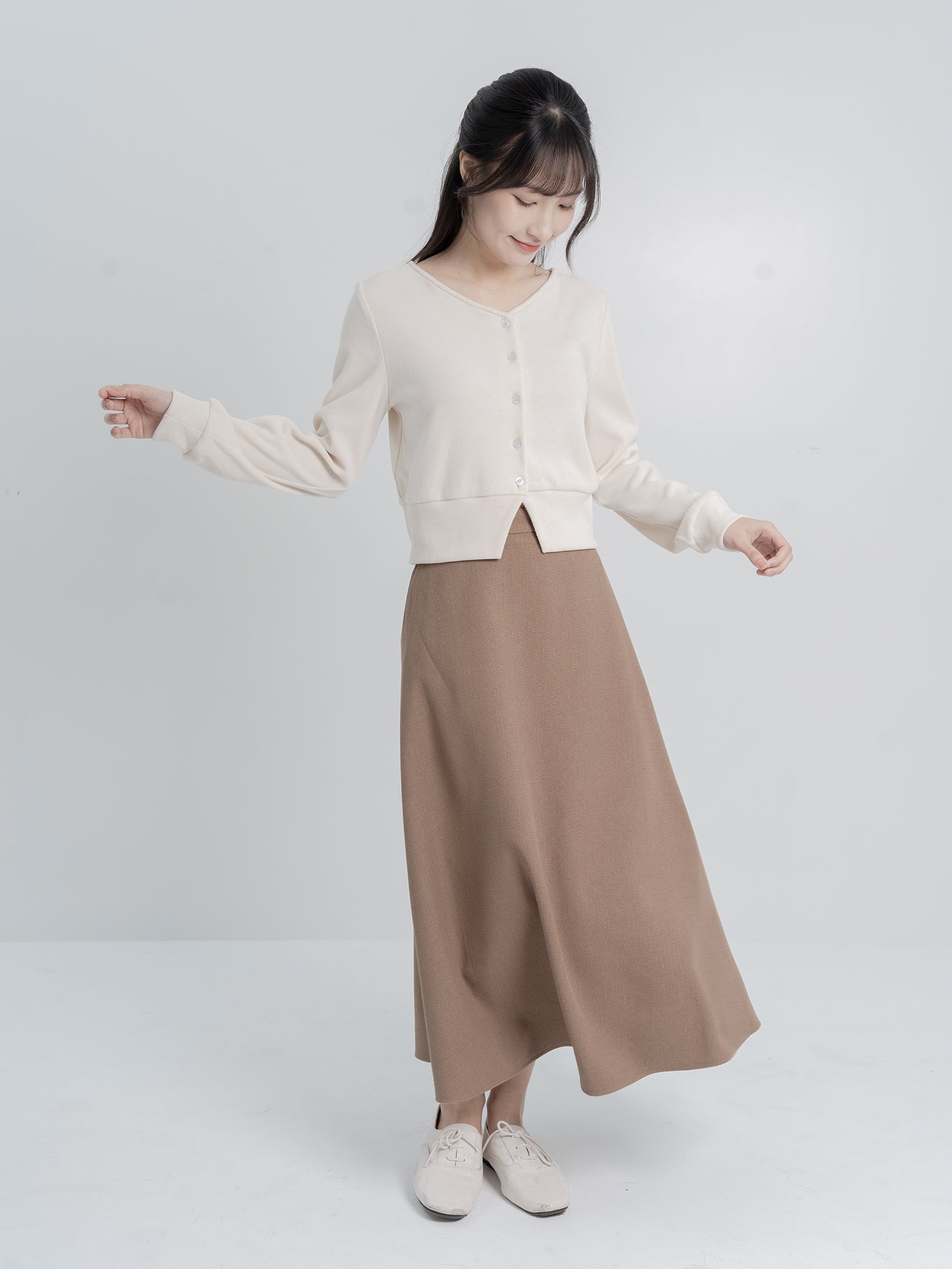 90% Cashmere / Fion Buttoned Knit Top