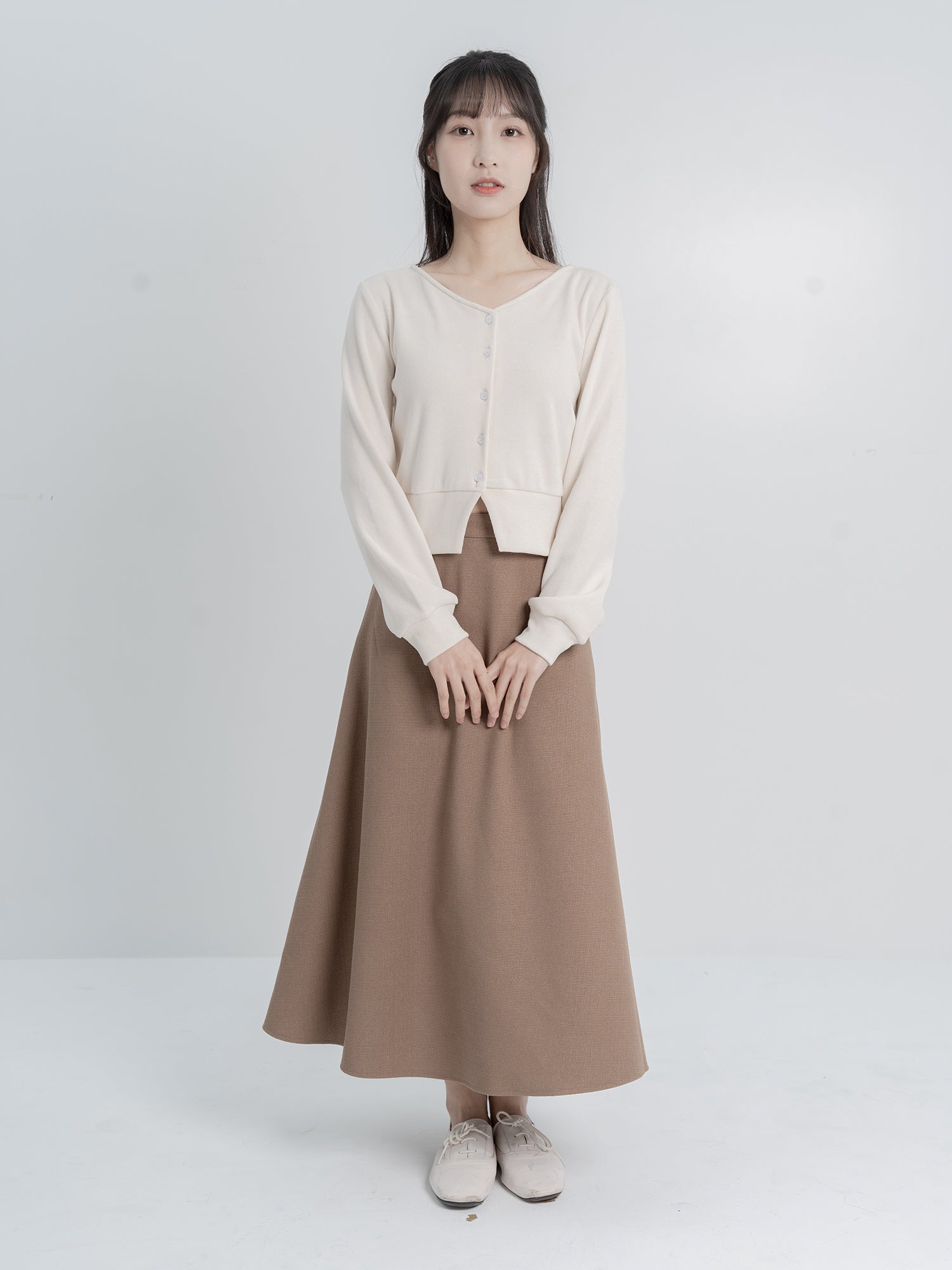 90% Cashmere / Fion Buttoned Knit Top