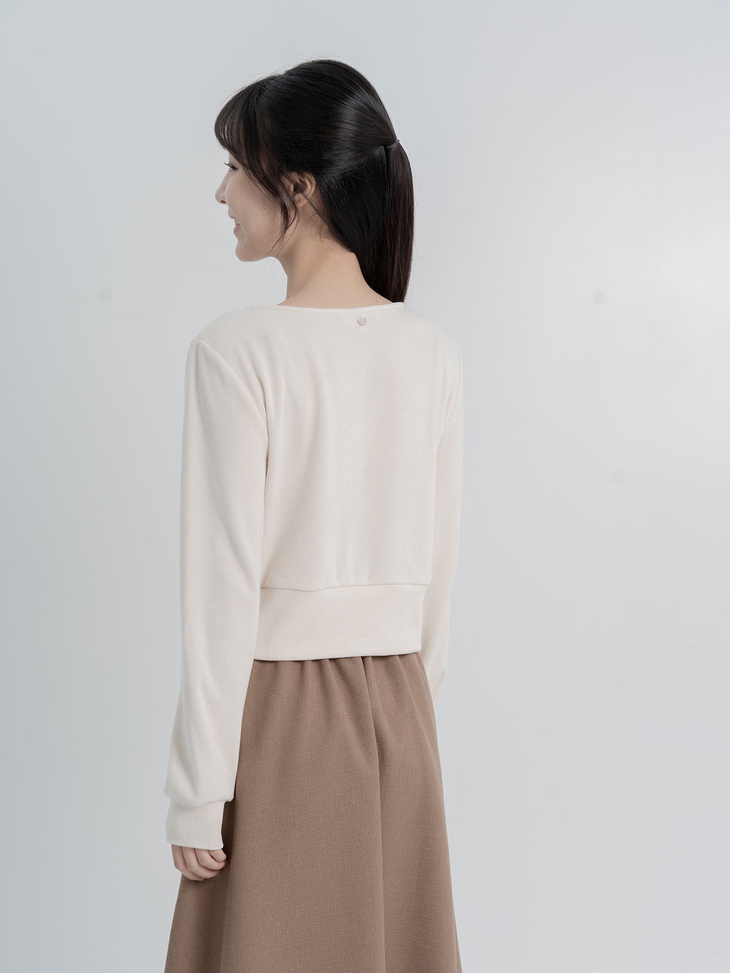 90% Cashmere / Fion Buttoned Knit Top