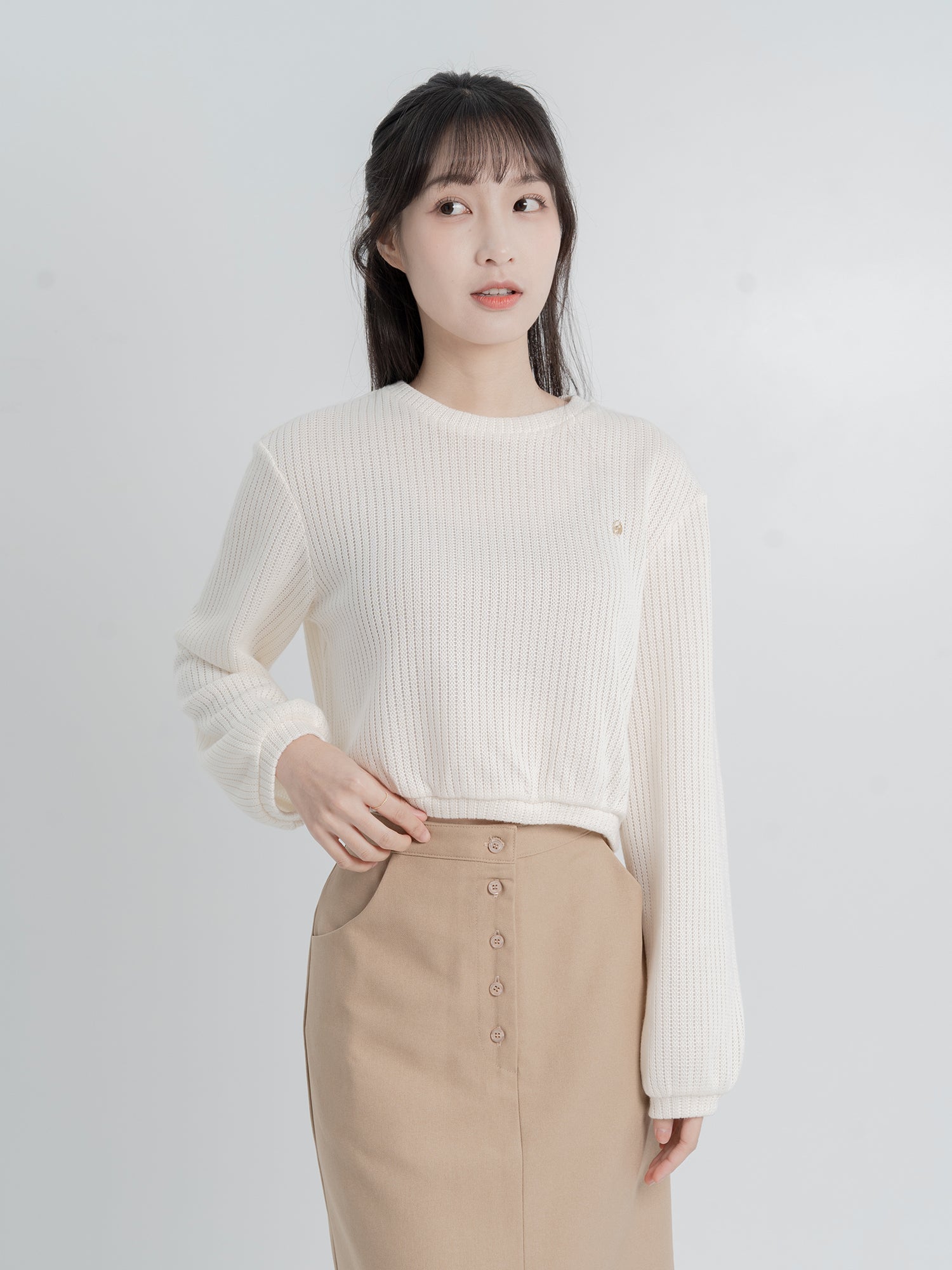 Alice Round Neck Knitted Sweater