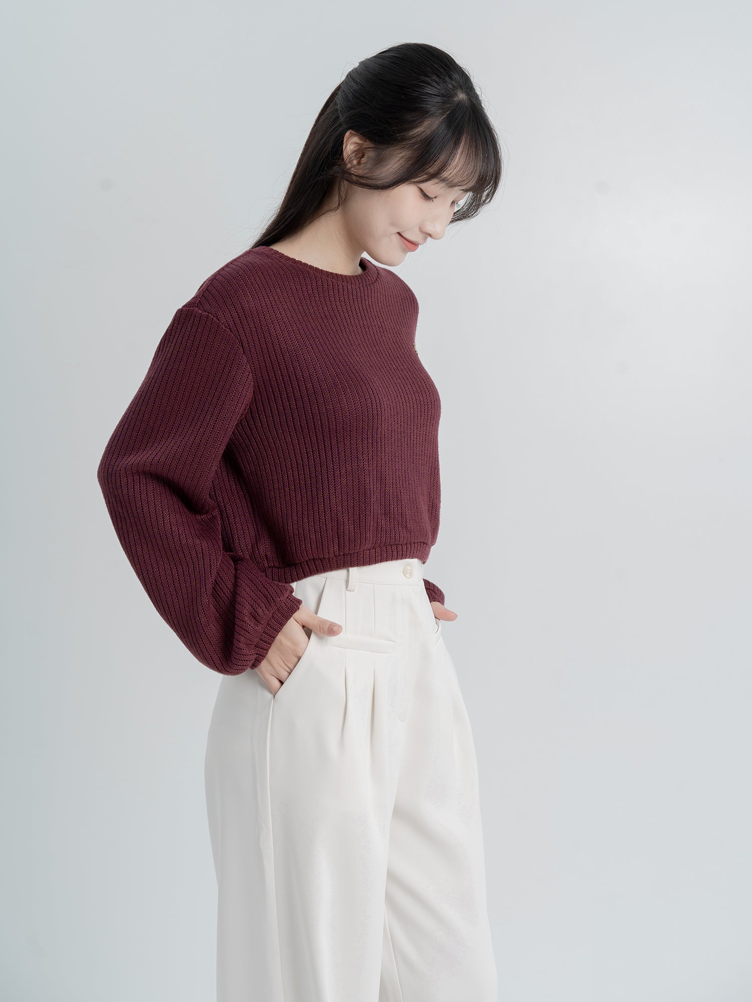 Alice Round Neck Knitted Sweater