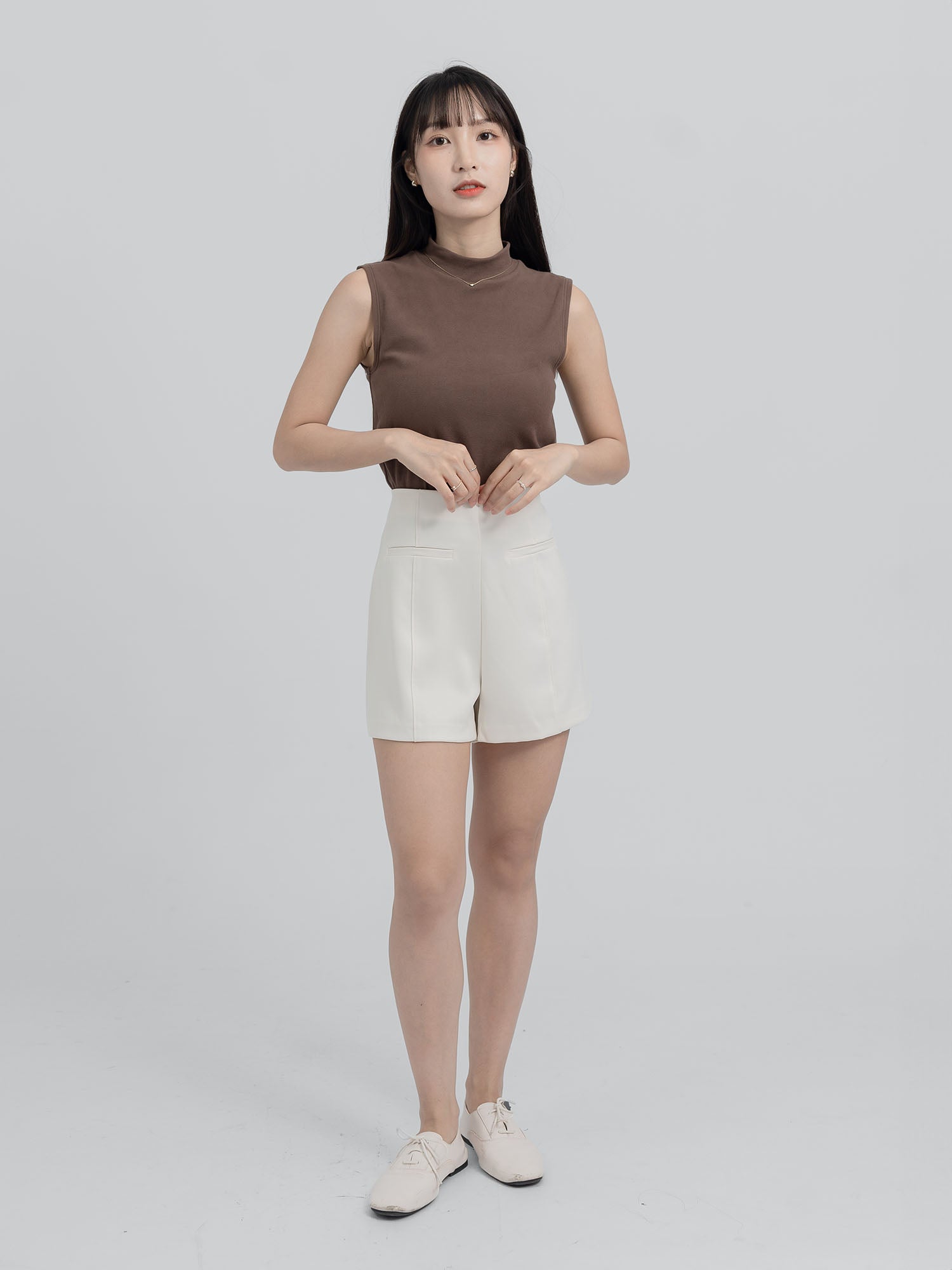 Arabella Turtleneck Sleeveless Top