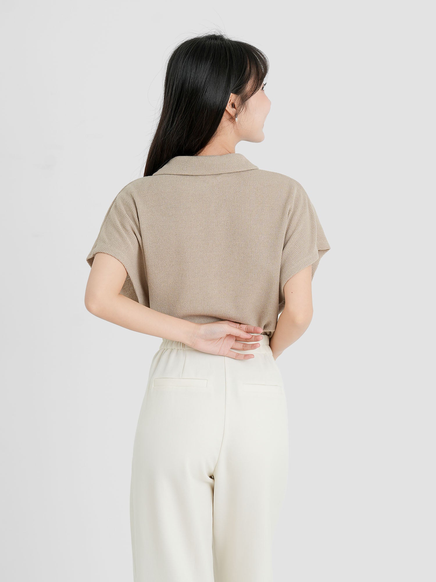 Dual Buttoned Pleat Pants