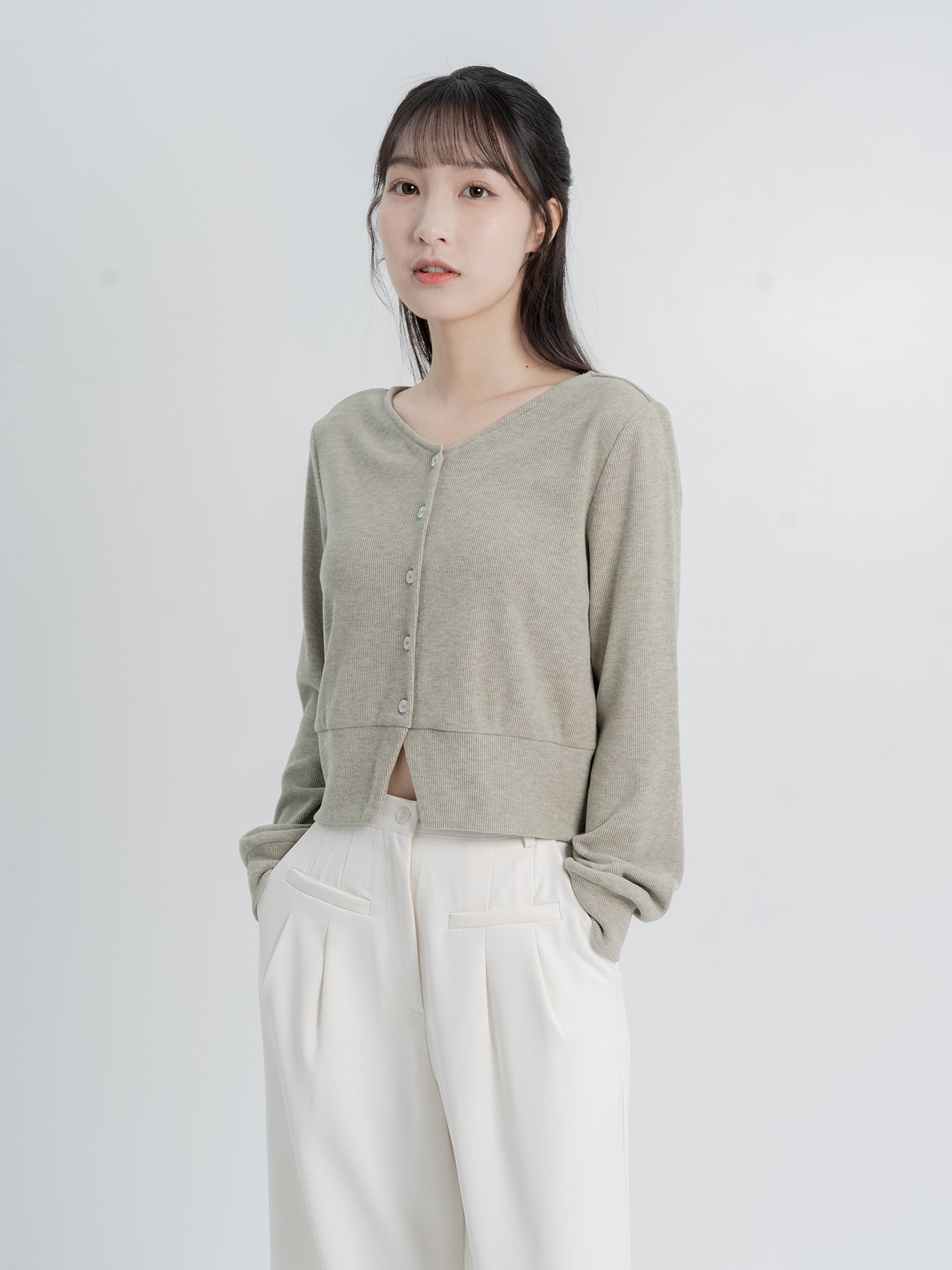 90% Cashmere / Fion Buttoned Knit Top