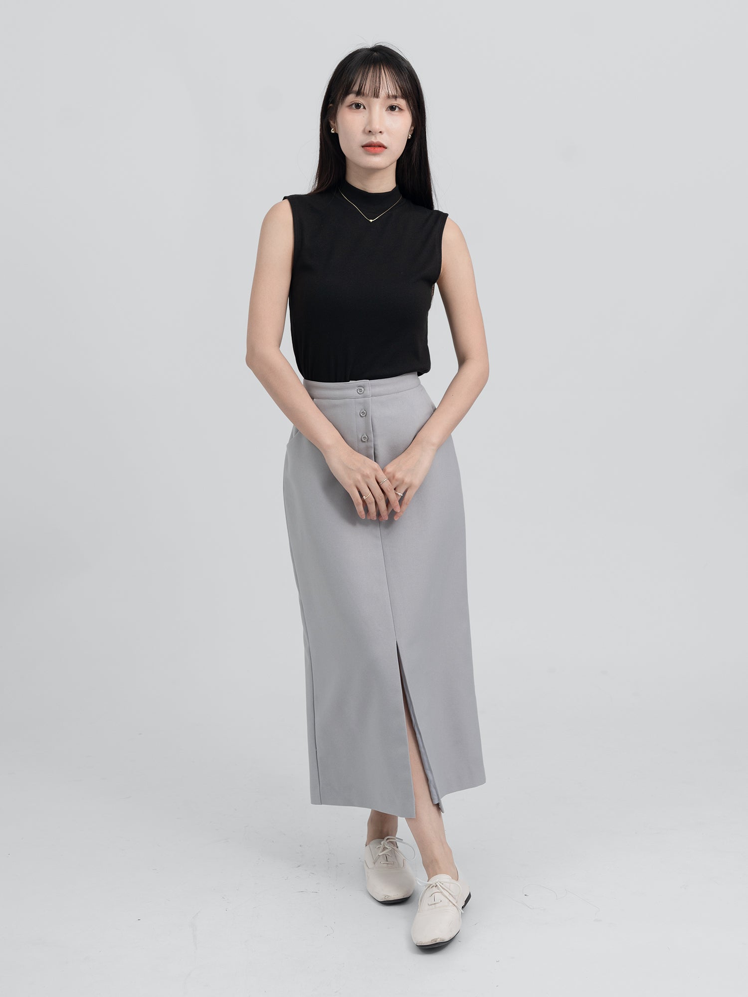 Orla Slimming Front Slit Skirt