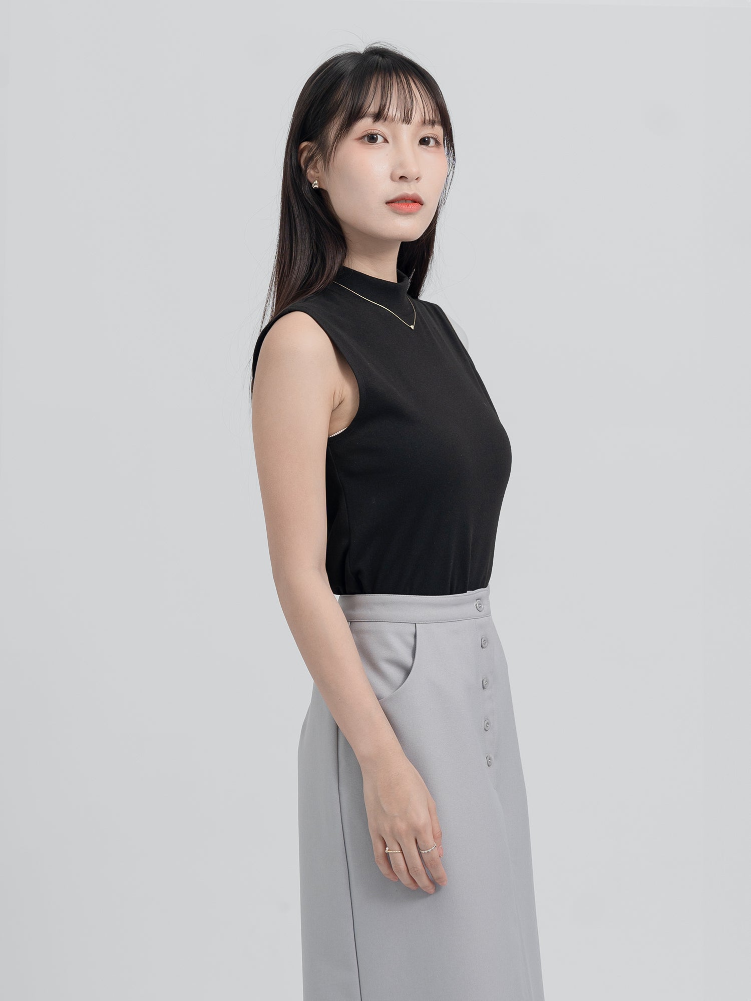 Arabella Turtleneck Sleeveless Top