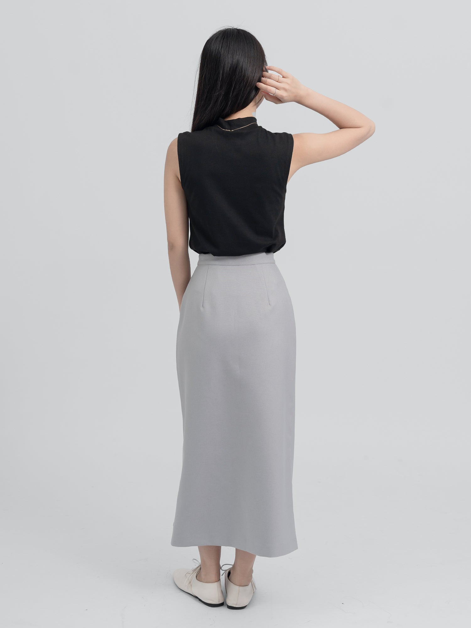 Orla Straight-cut Front Slit Skirt