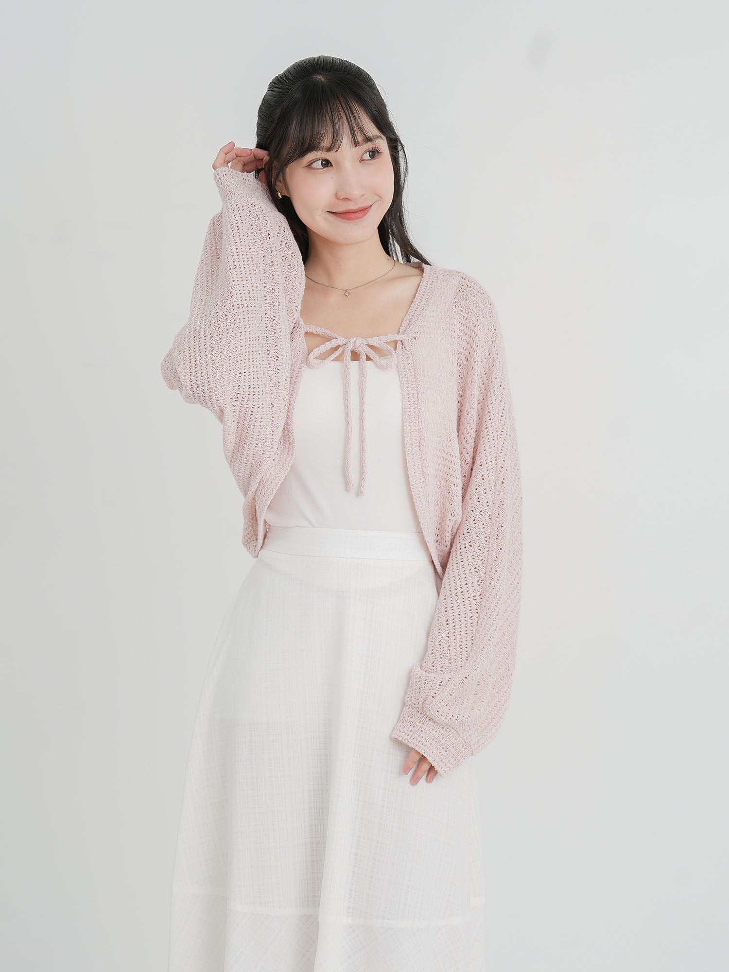 Ysabel Tie Front Crochet Outer