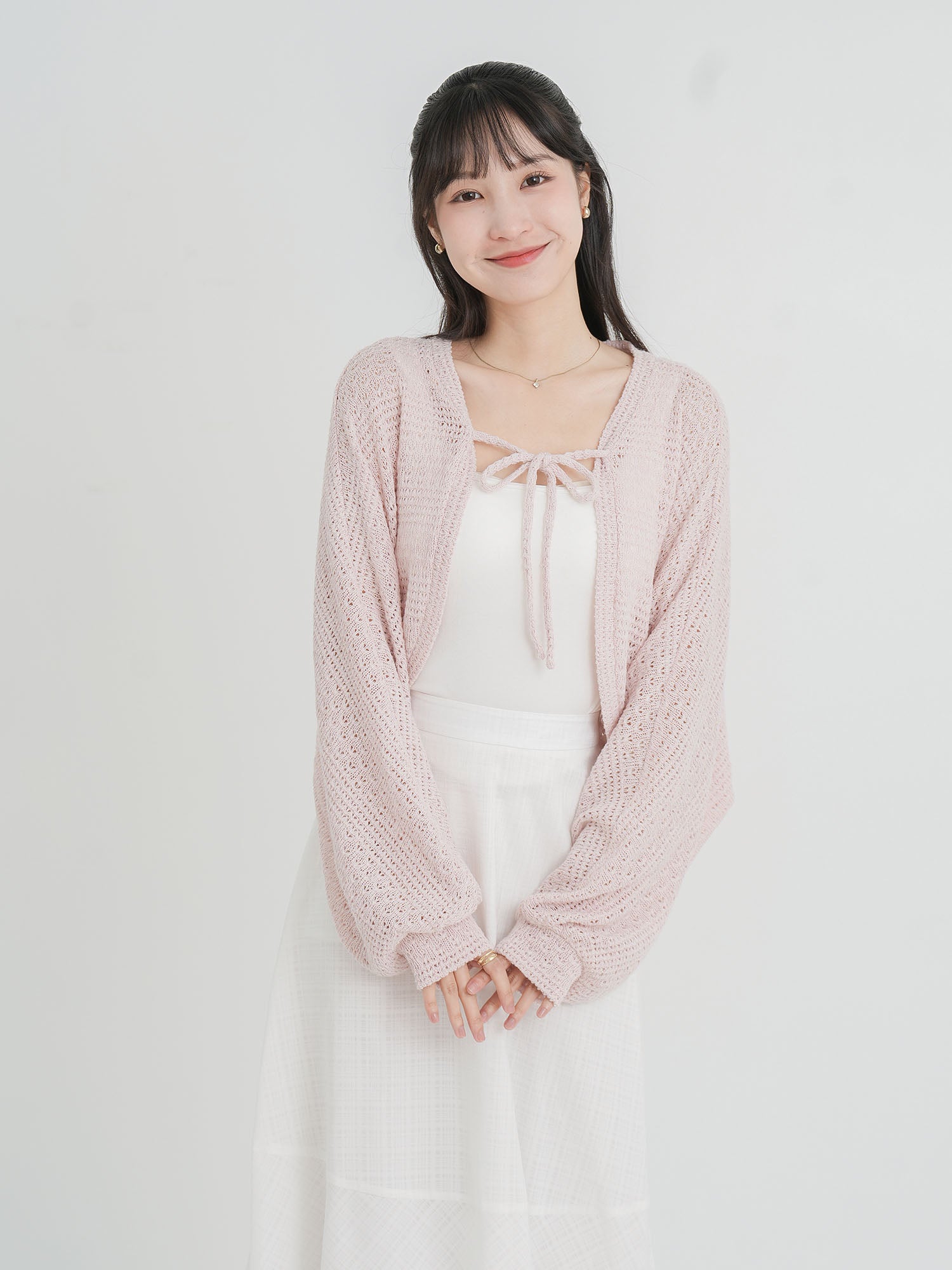 Ysabel Tie Front Crochet Outer