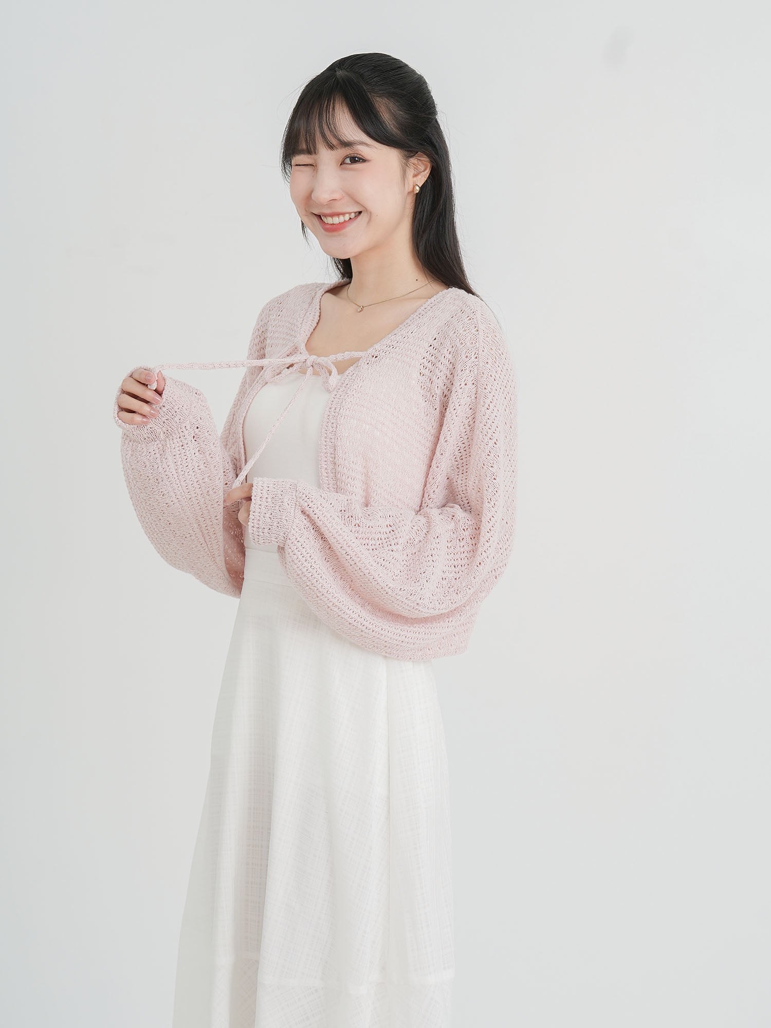 Ysabel Tie Front Crochet Outer