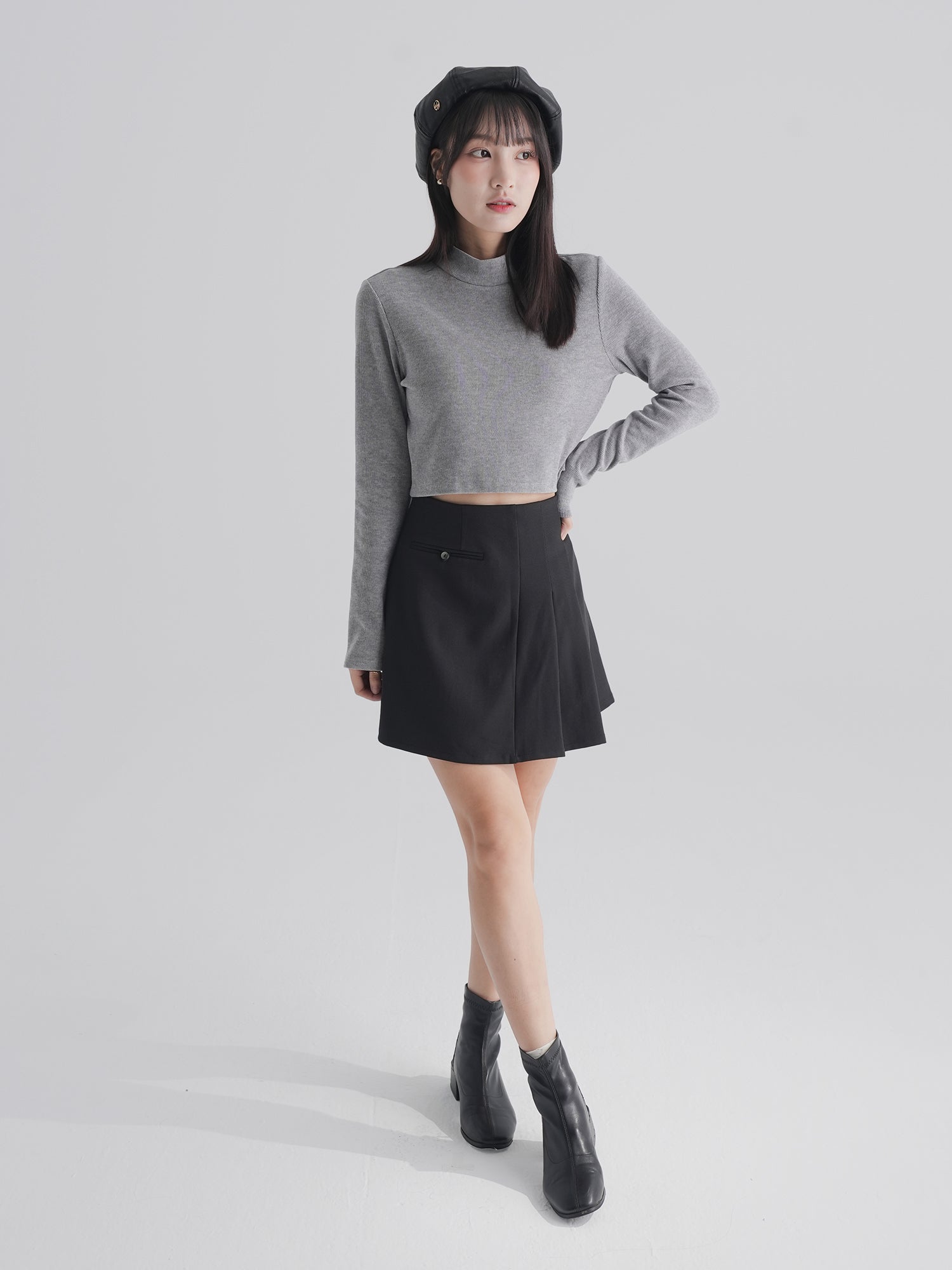 Valentina Asymmetric Mini Skirt