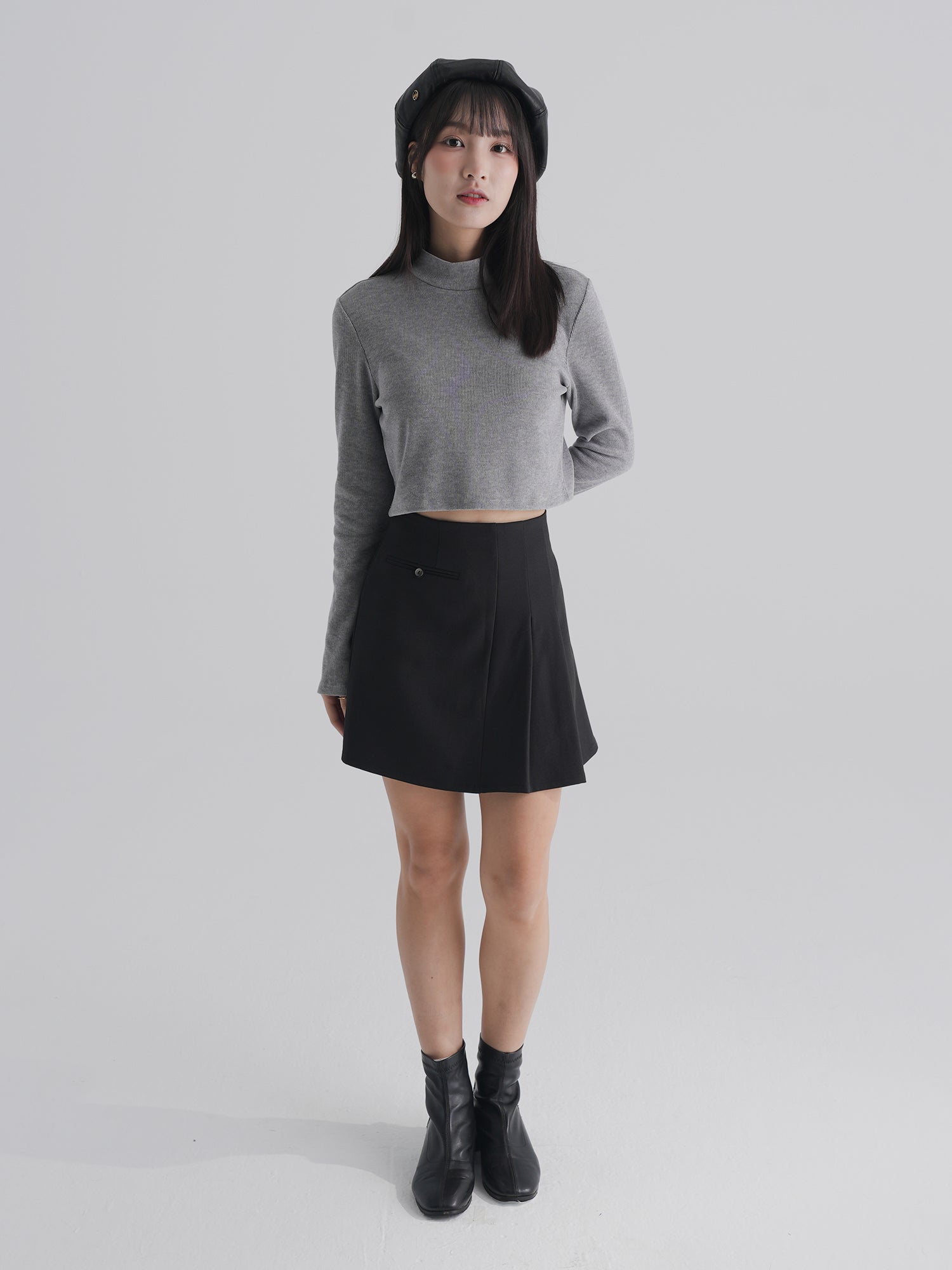 Valentina Asymmetric Mini Skirt