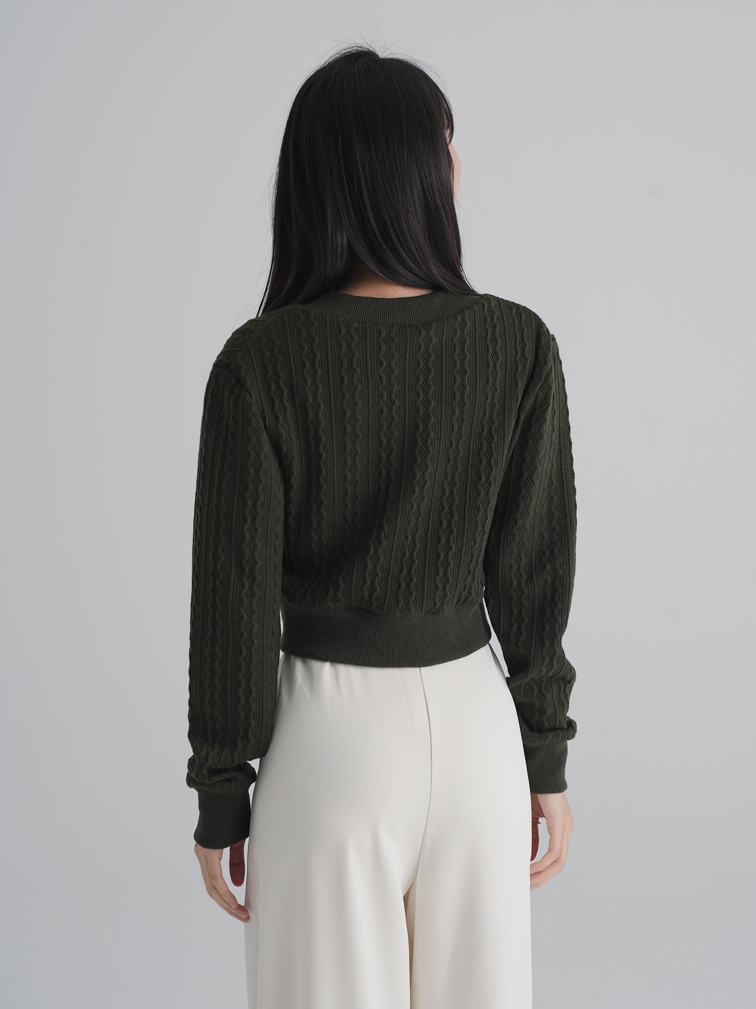 Riveria Signature Cable Knit Top