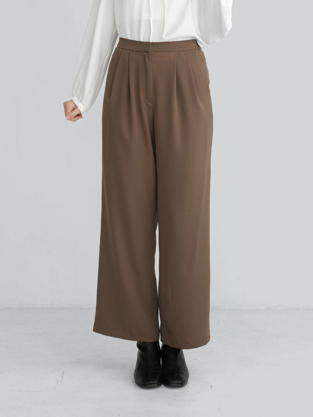 Brooklyn Comfy Wide Leg Trousers Long Short ver