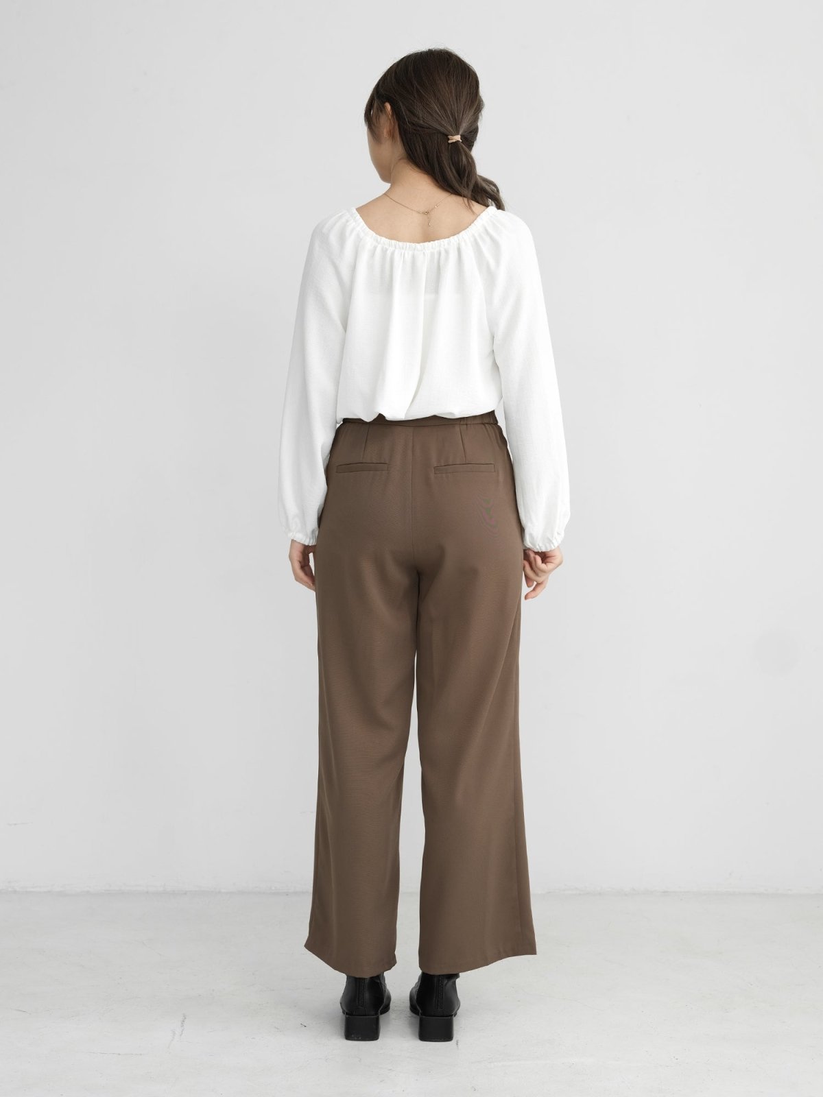 Brooklyn Comfy Wide Leg Trousers Long Short ver