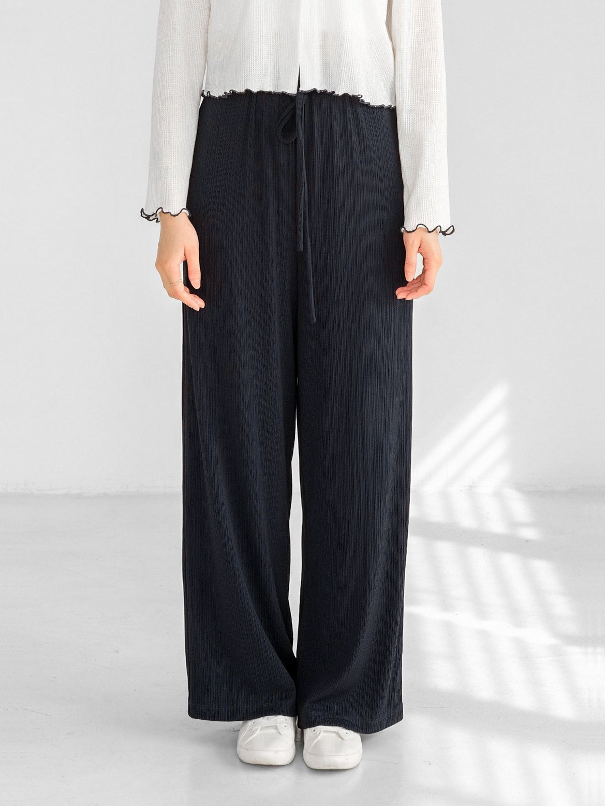 Diane Draped Wide Leg Pants (Long/ Short ver.)