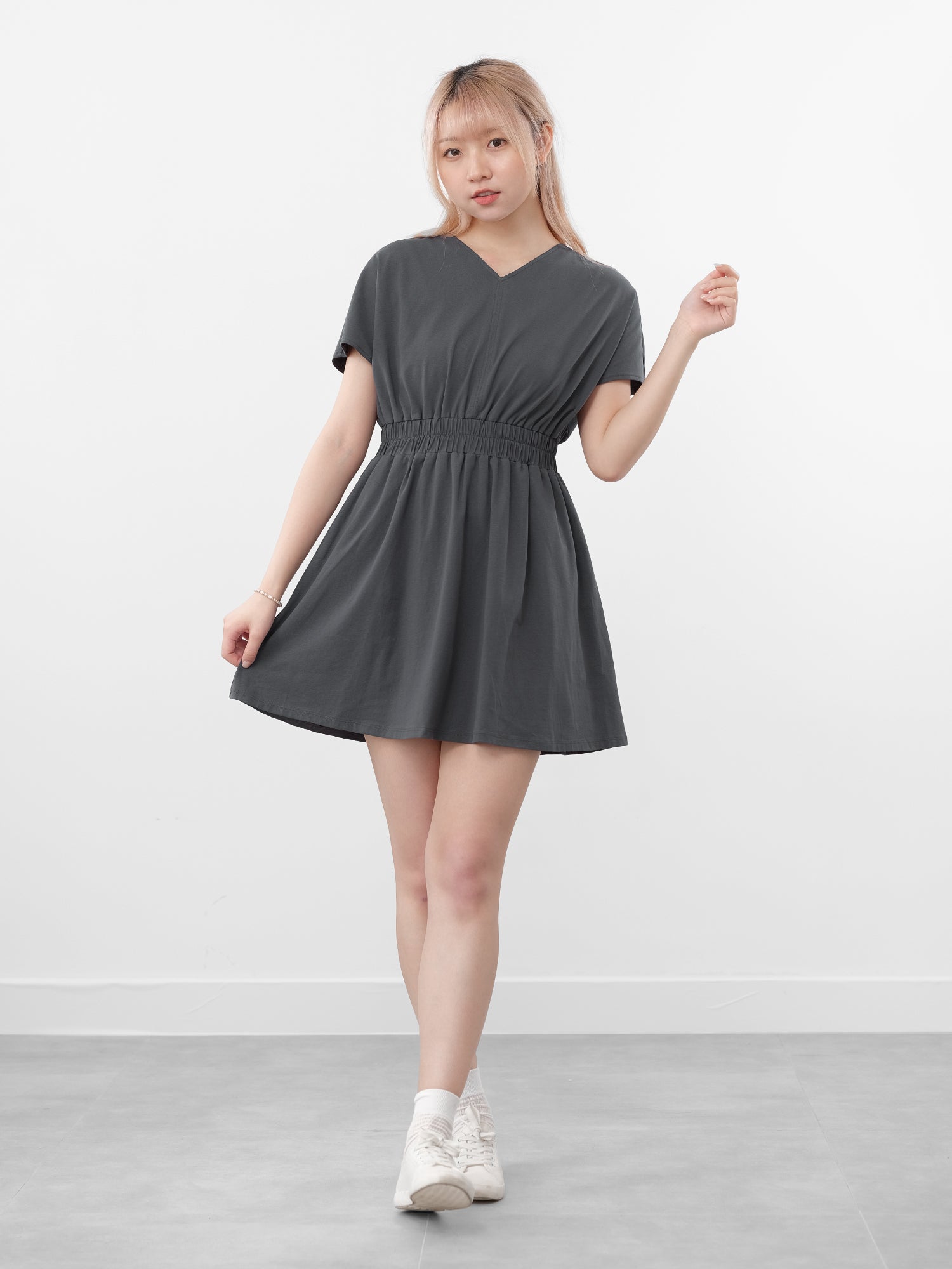 Paige Elastic Waist Mini Dress