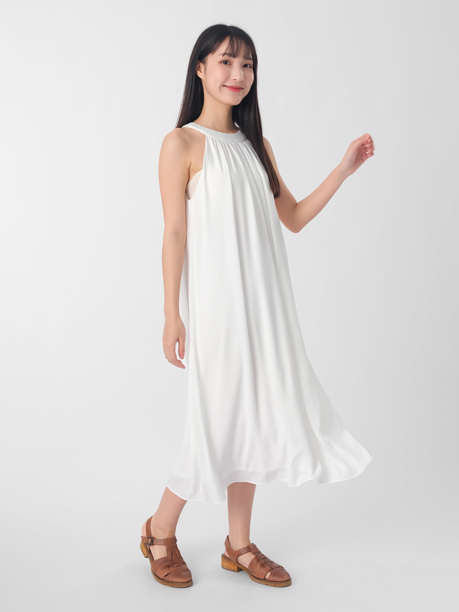 Vivienne Halter-Neck Chiffon Dress