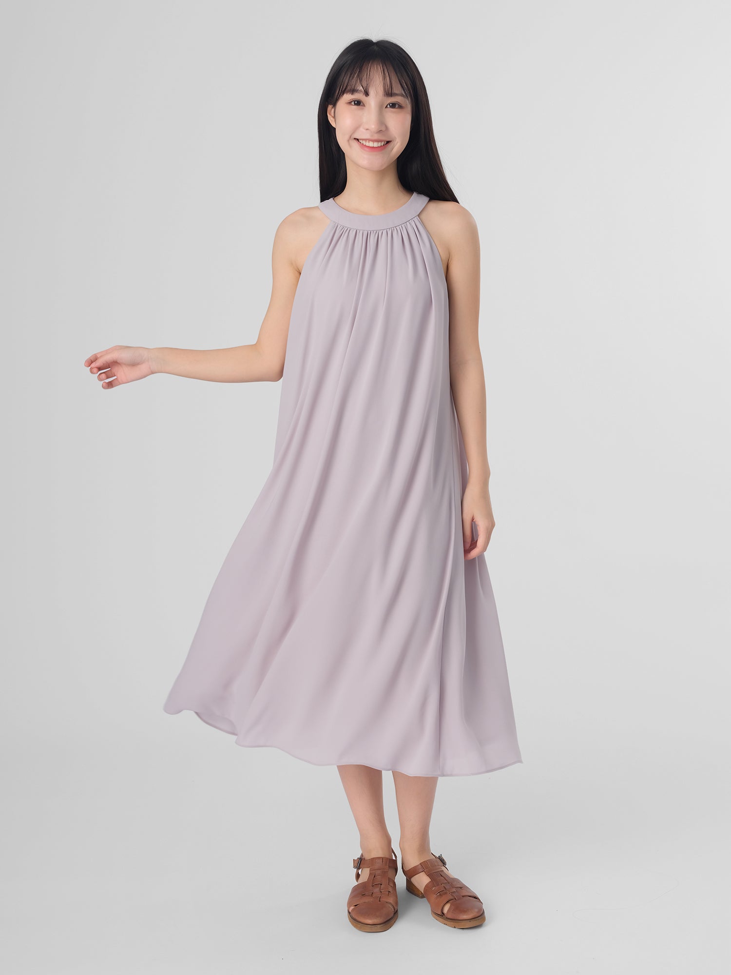 Vivienne Halter-Neck Chiffon Dress