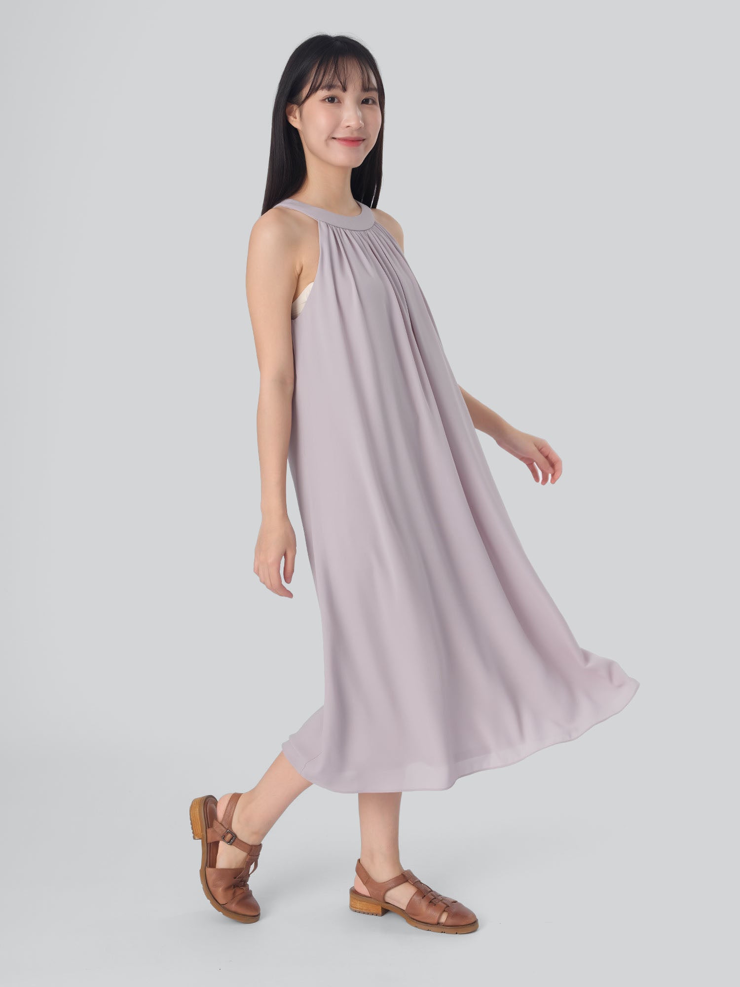 Vivienne Halter-Neck Chiffon Dress