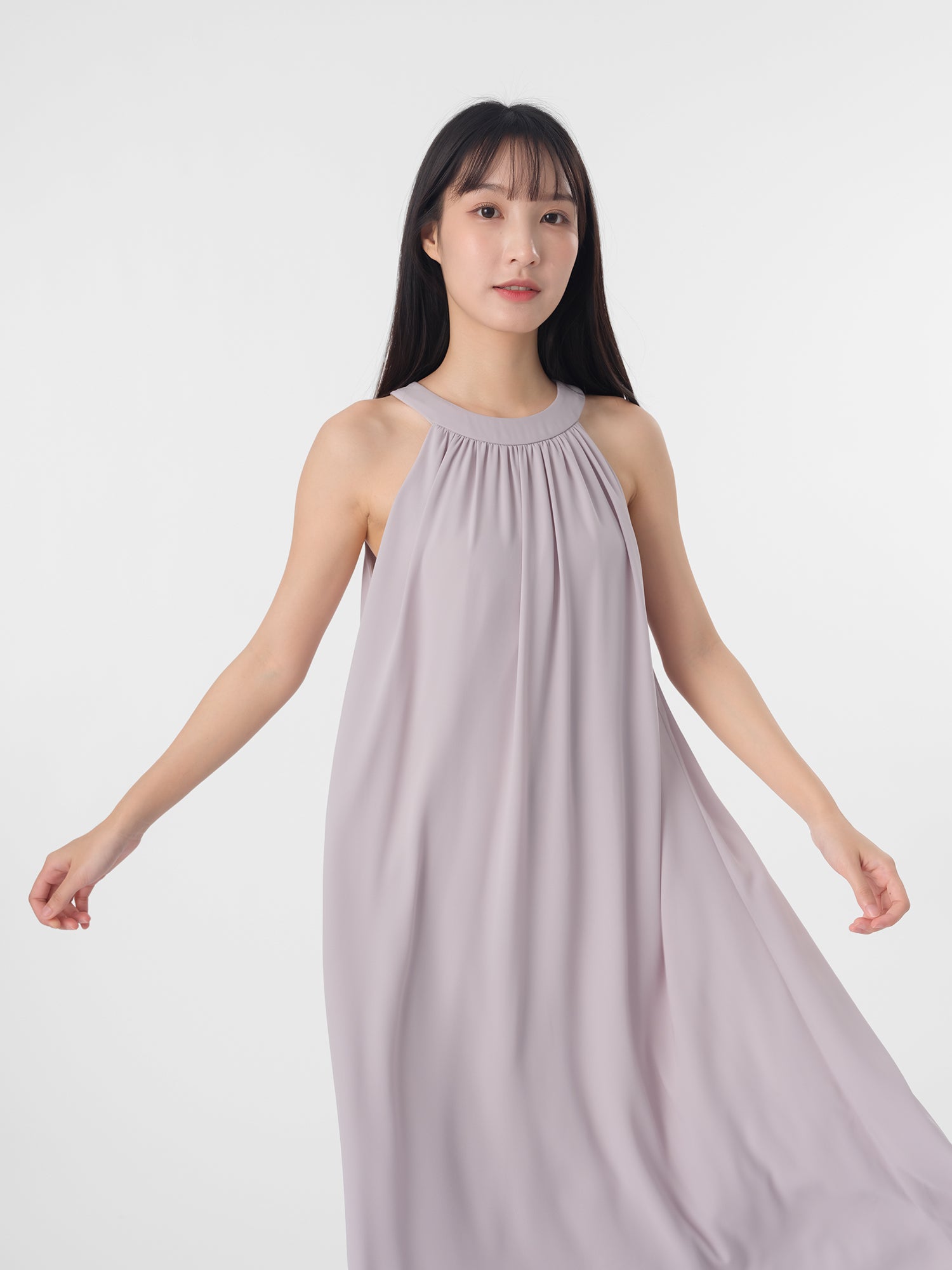 Vivienne Halter-Neck Chiffon Dress