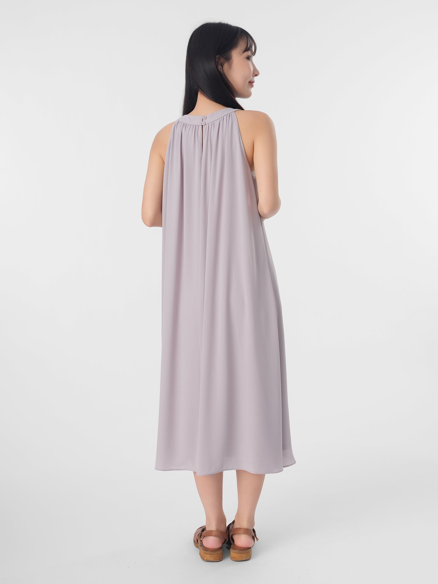 Vivienne Halter-Neck Chiffon Dress