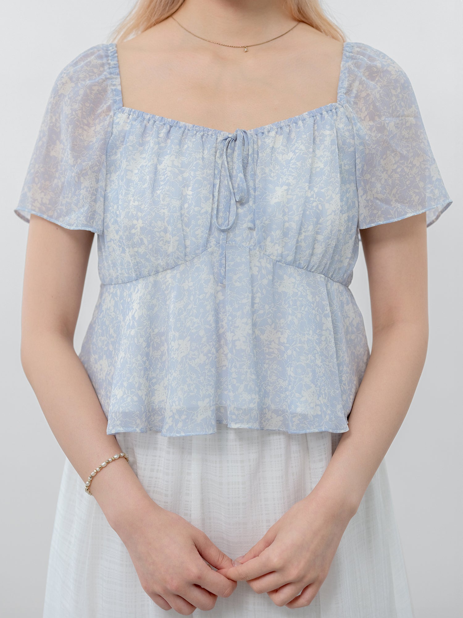 Adah Floral Ruffle Top