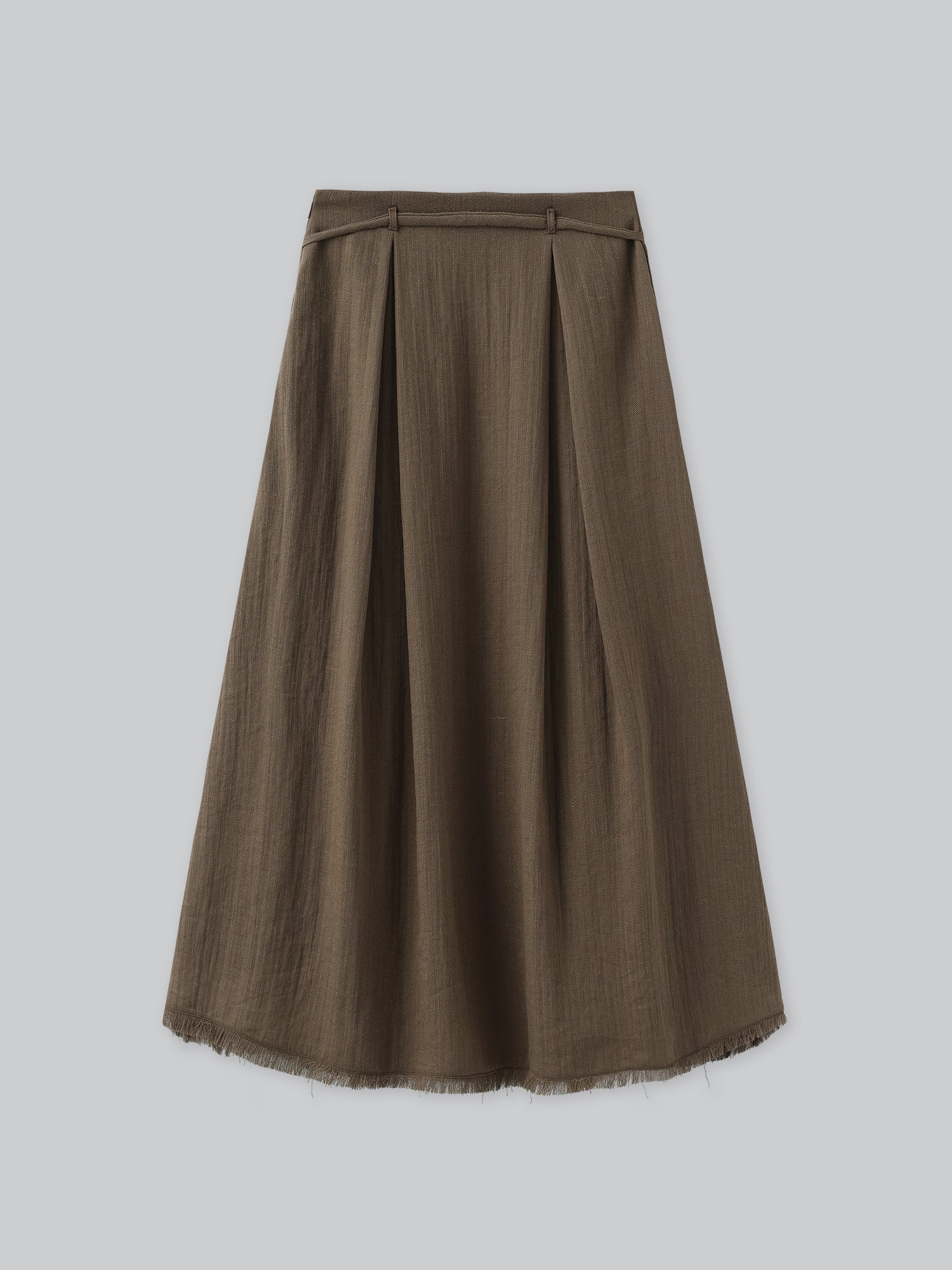 Harmony Tie-Waist Fringe Hem Skirt