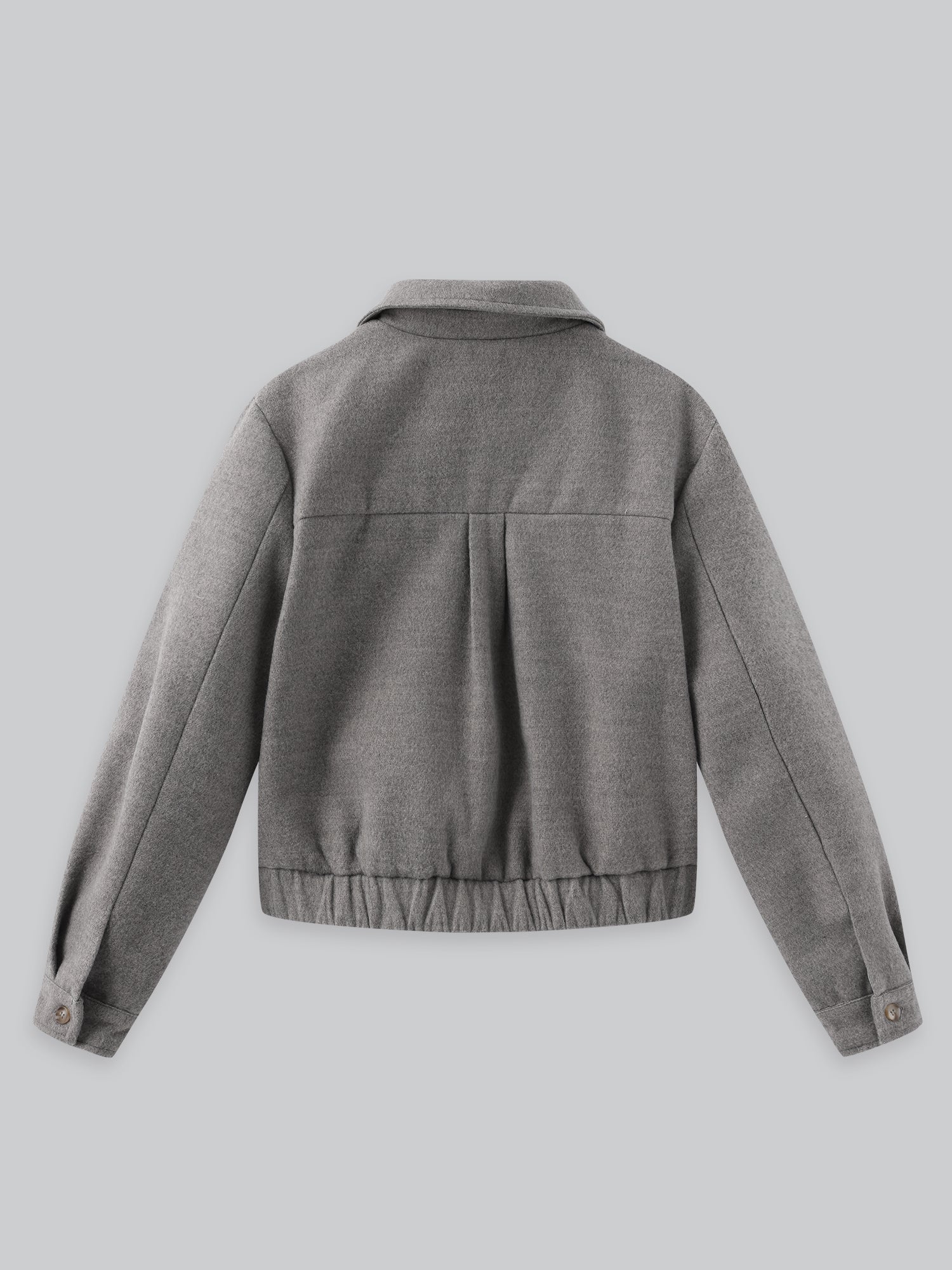 Venice Wool-Like Soft Bomber Jacket