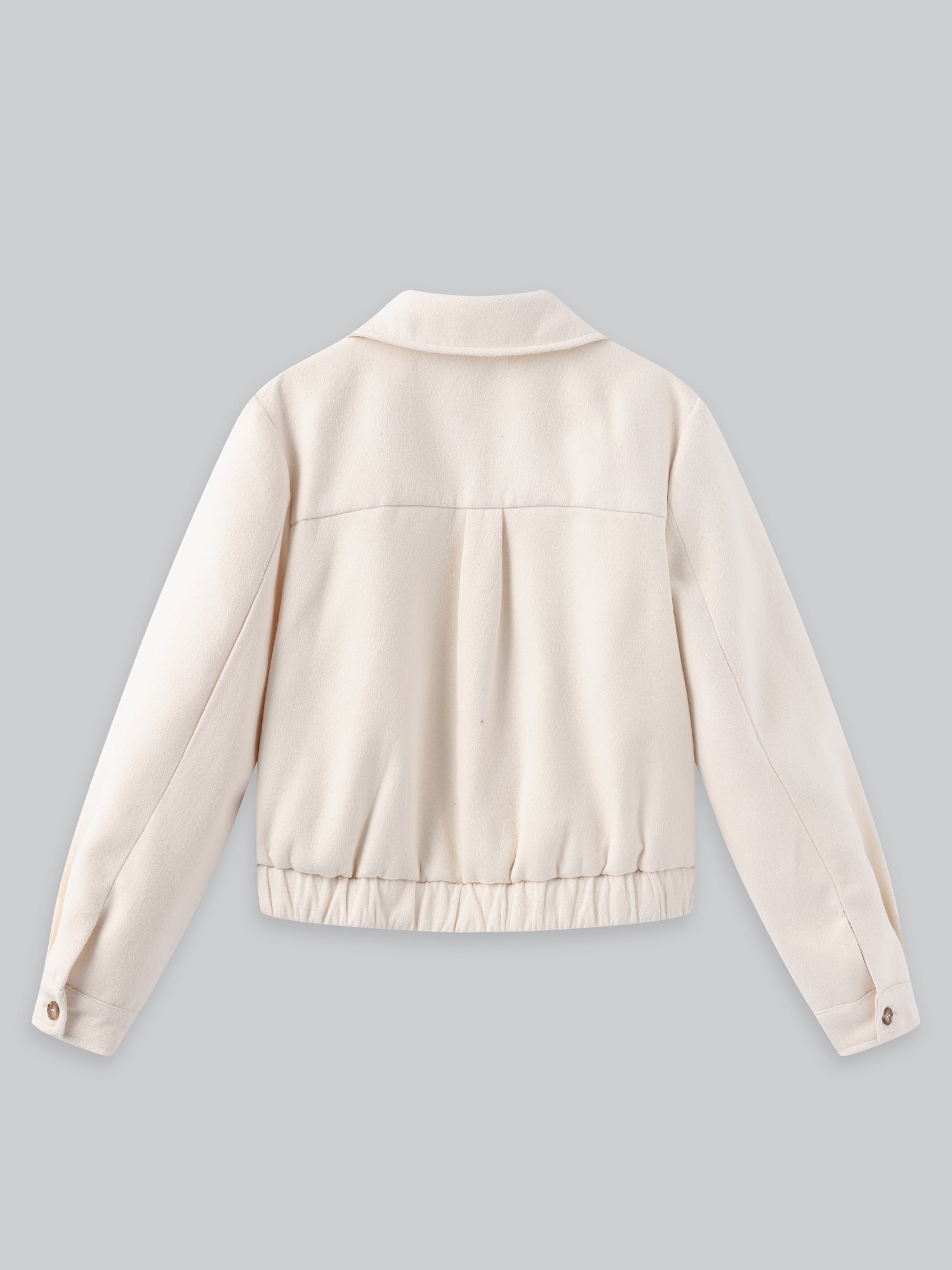 Venice Wool-Like Soft Bomber Jacket