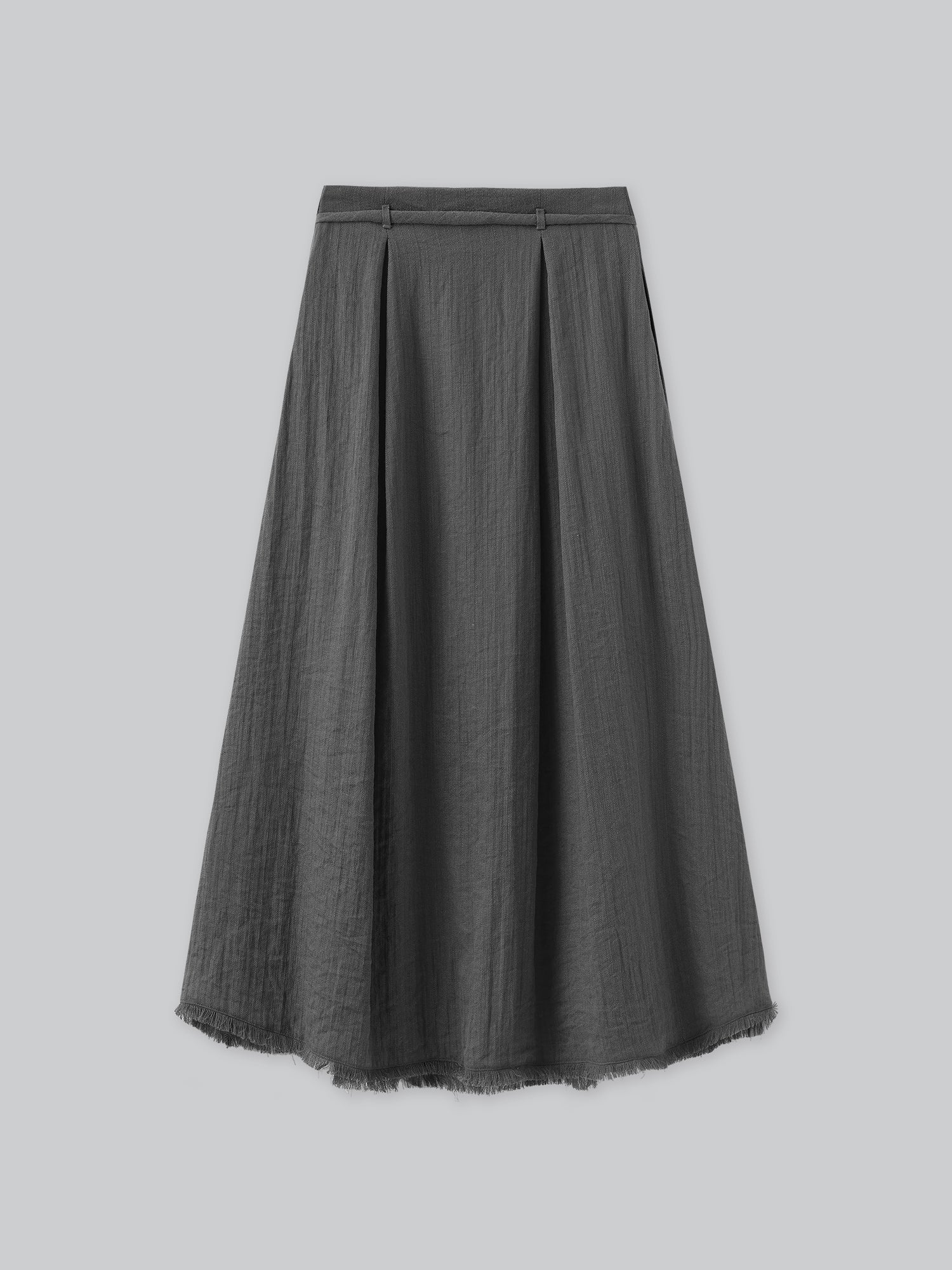 Harmony Tie-Waist Fringe Hem Skirt