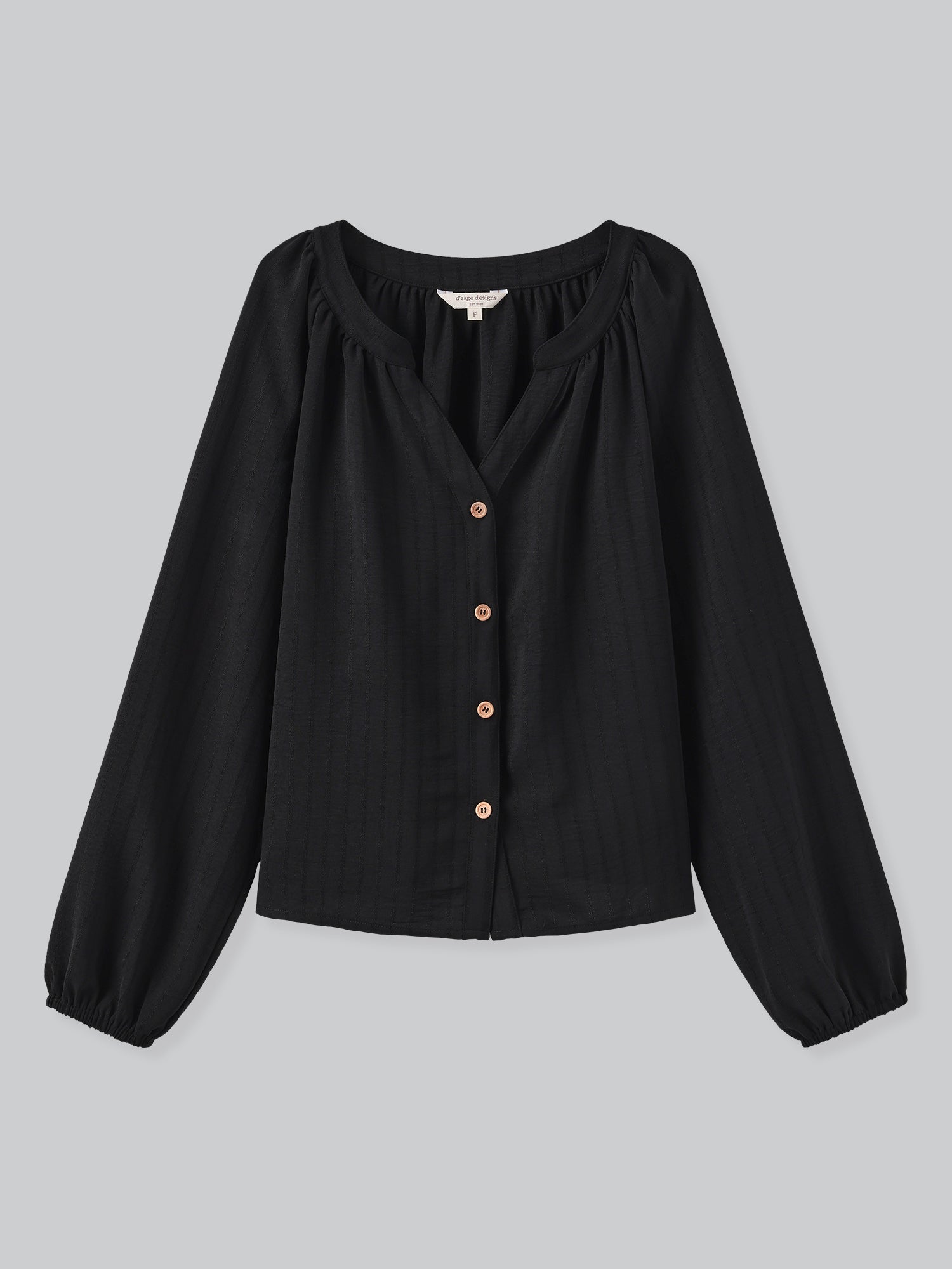 Lily Clean V-Neck Buttoned Top