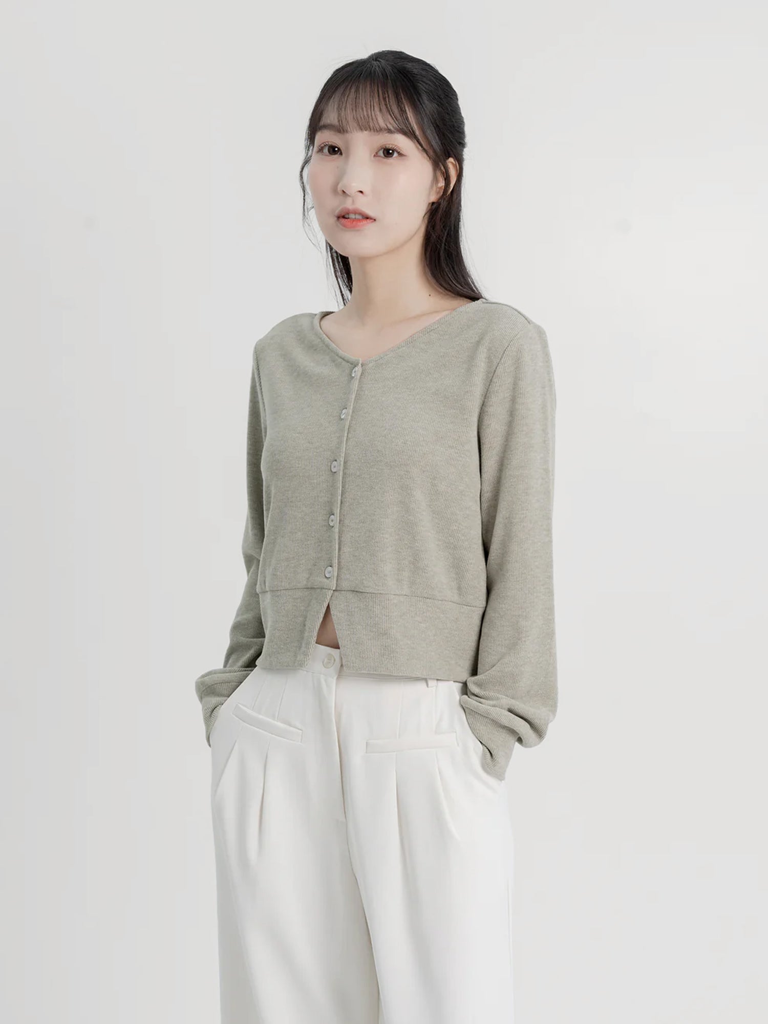 90% Cashmere / Fion Buttoned Knit Top